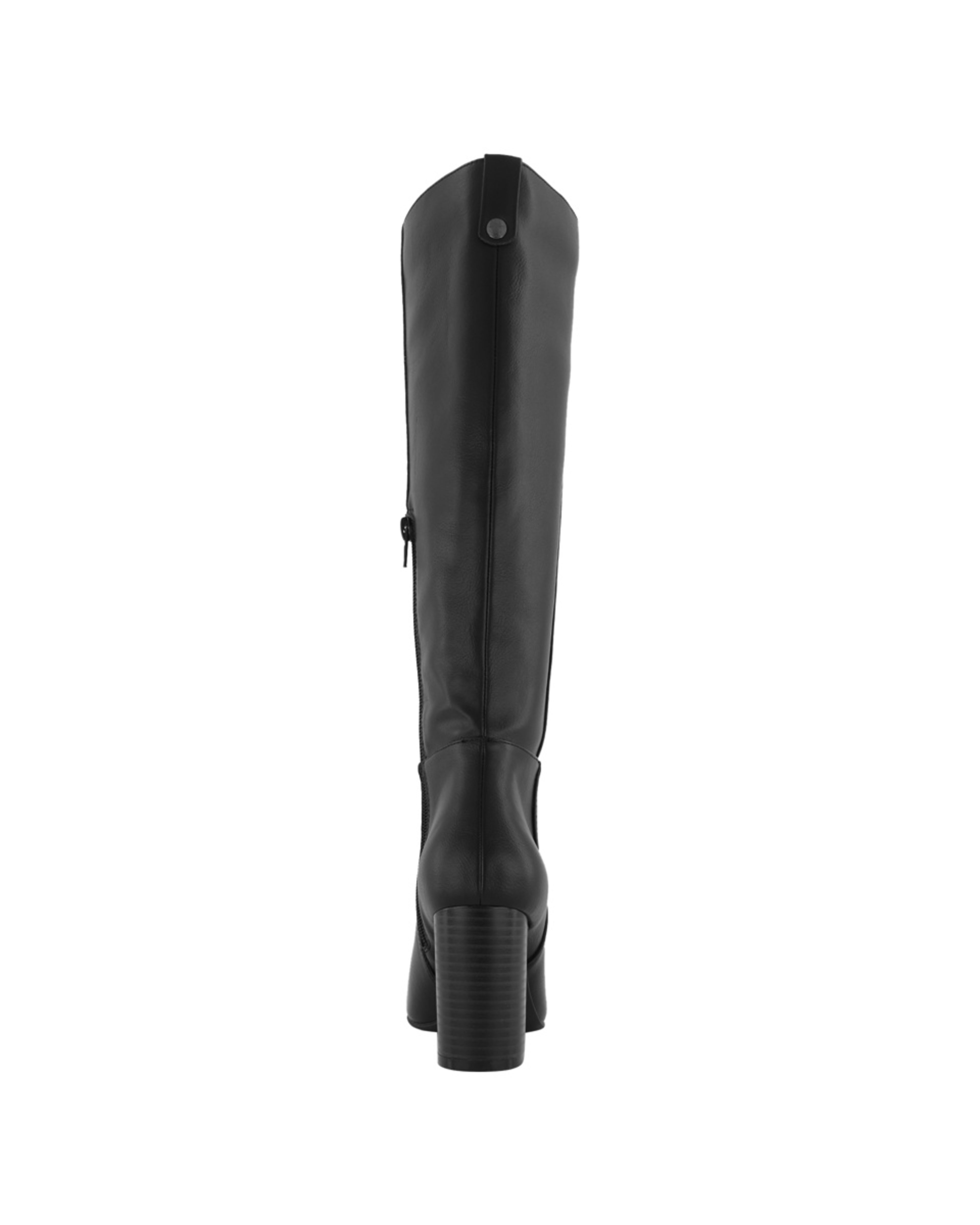 3 Knee High Heeled Boots Black, 3 of 4