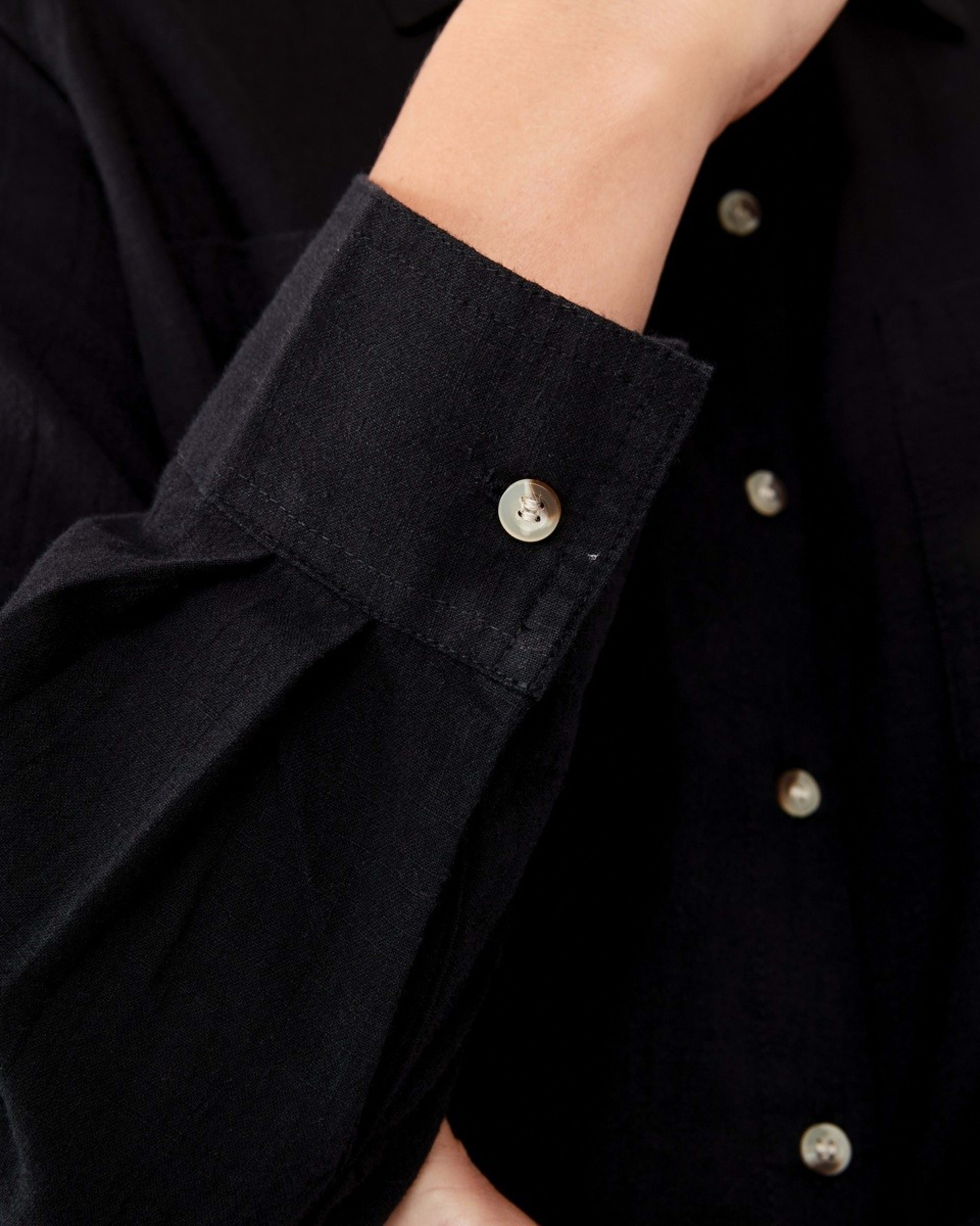 8 Long Sleeve Casual Shirt Black, 8 of 8
