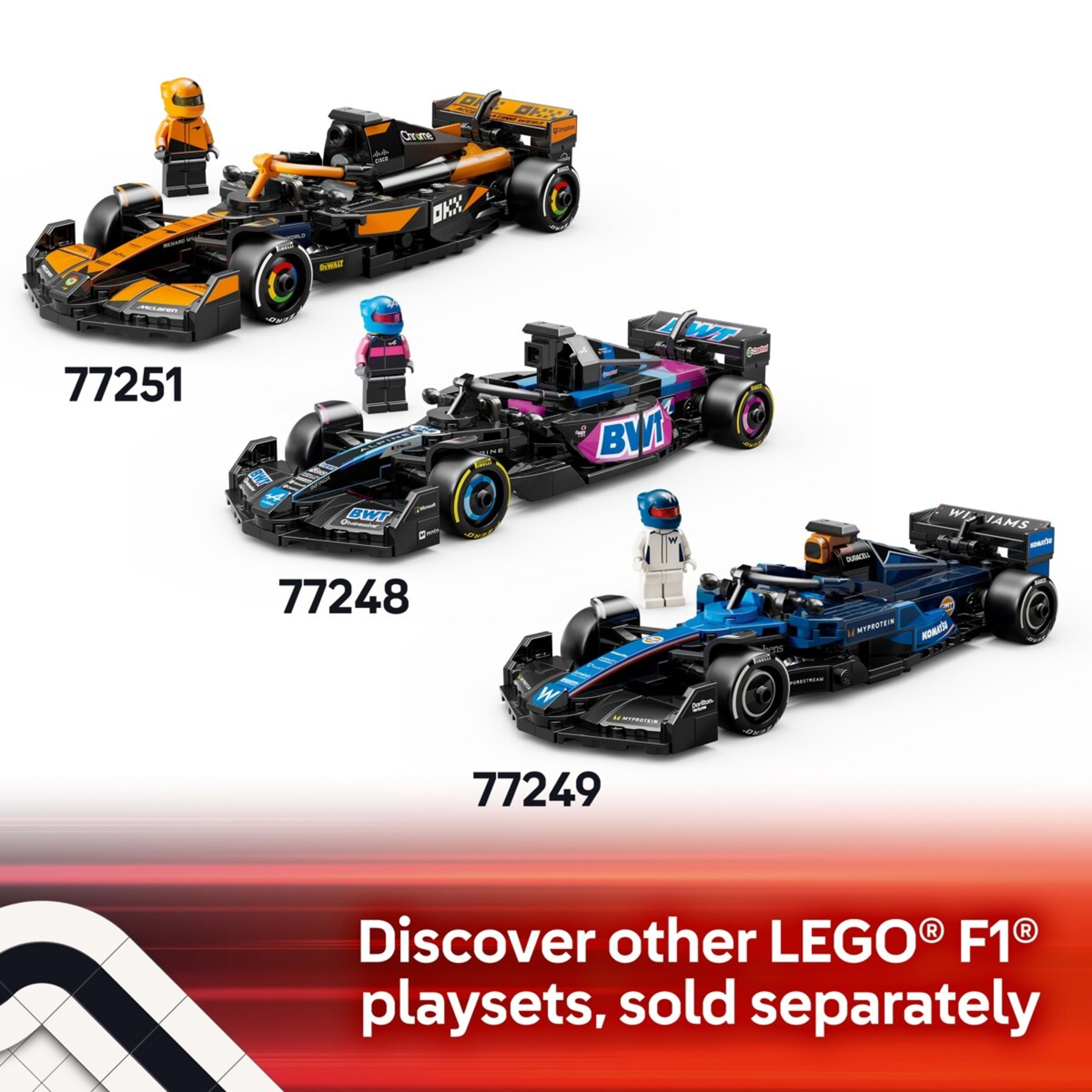 9 LEGO Speed Champions BWT Alpine F1 Team A524 Race Car 77248, 9 of 11