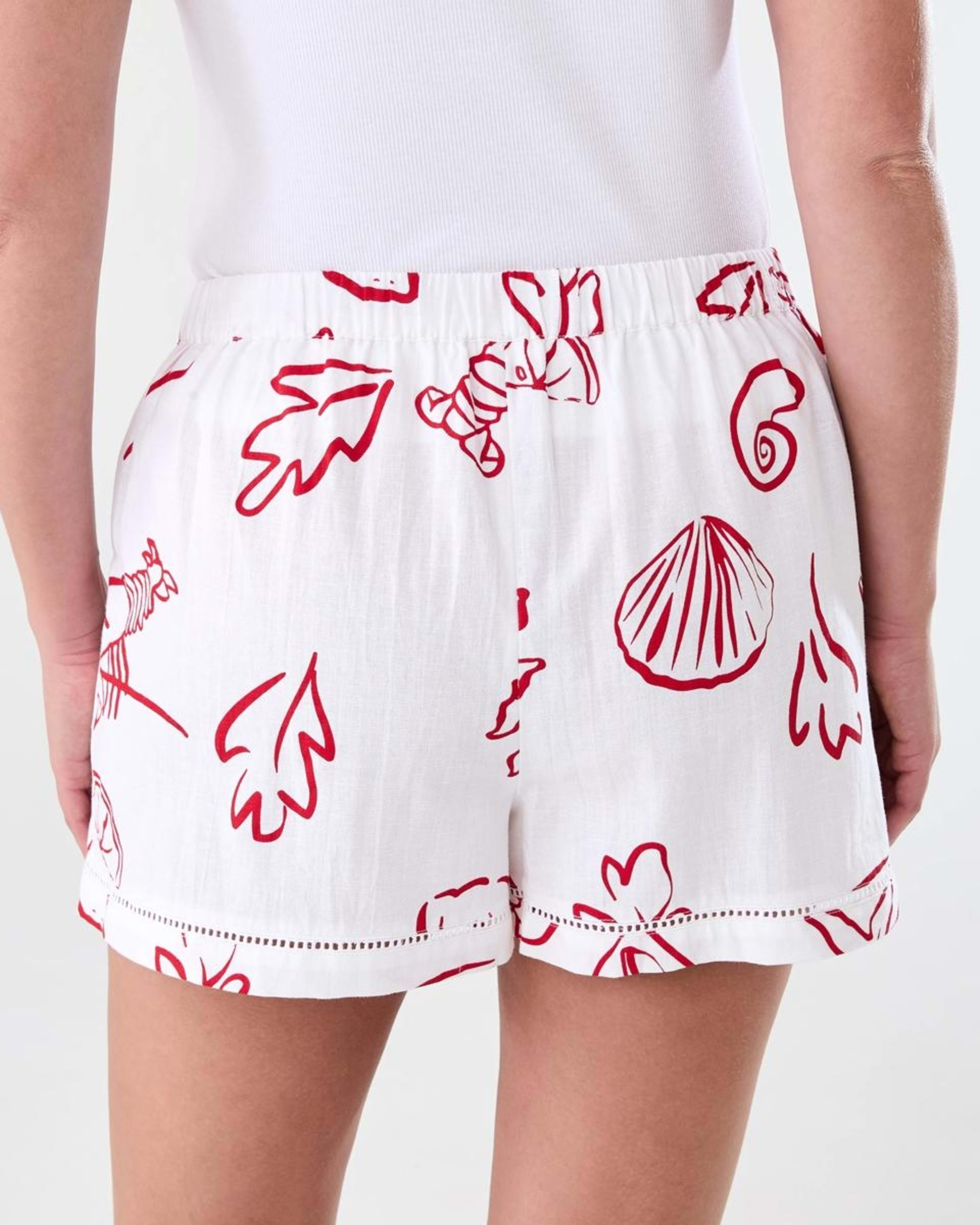 3 Ladder Trim Shorts Red Vacay, 3 of 7