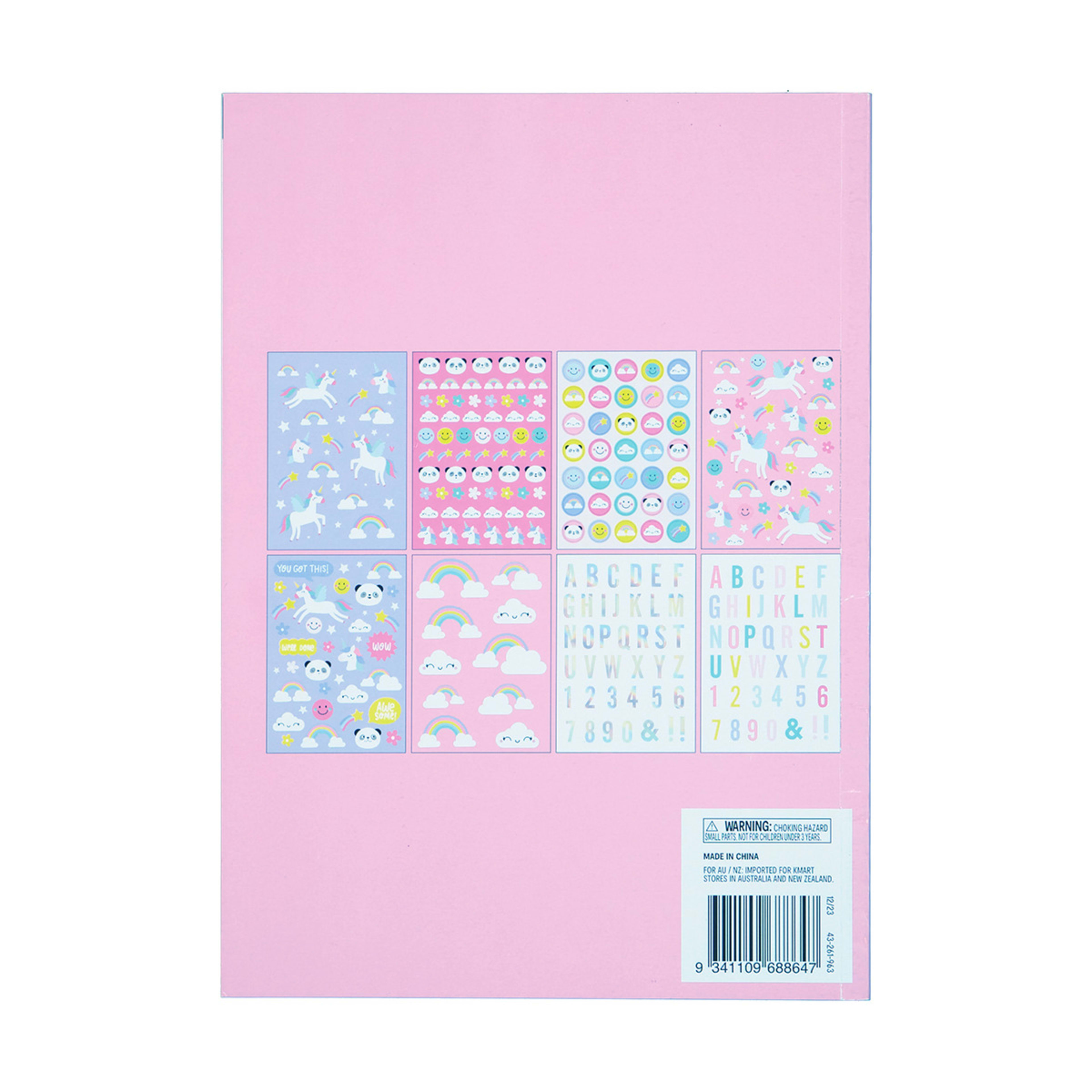 Sticker Book Unicorn Kmart