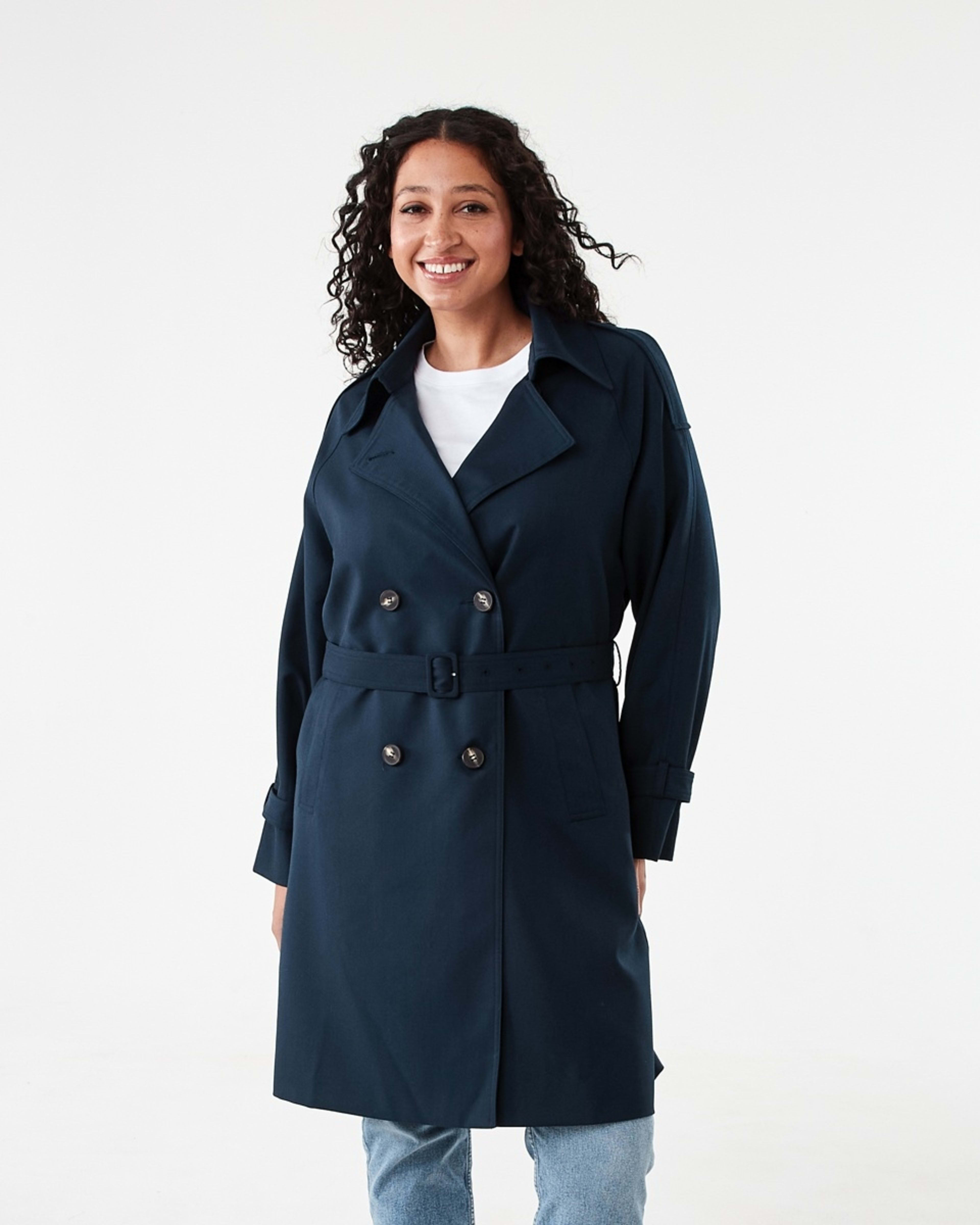 1 Lightweight Trench Coat Navy Blaze, 1 of 10