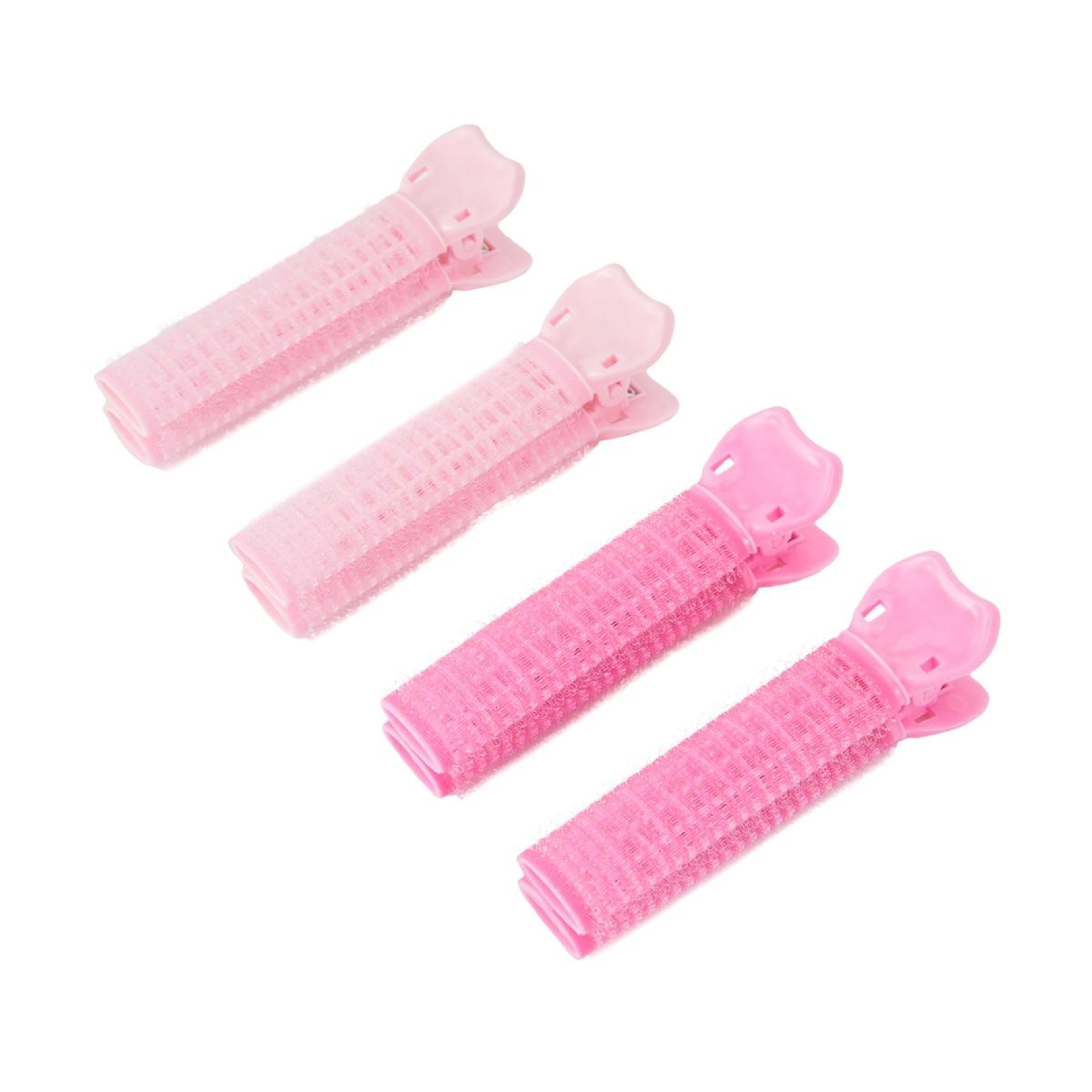 1 OXX Haircare 4 Piece Pink Volume Roller Clips