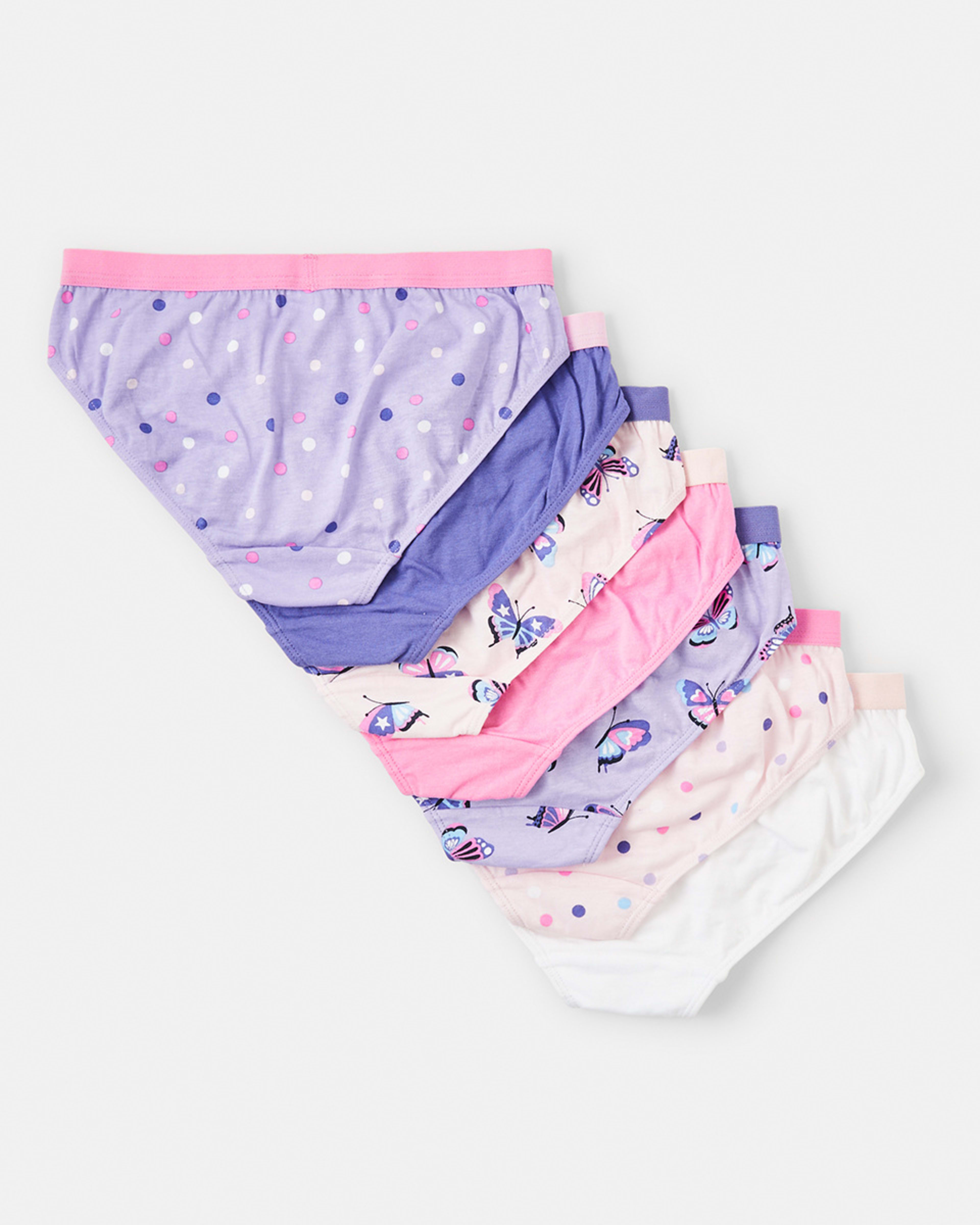 2 7 Pack Print Briefs Butterfly, 2 of 10