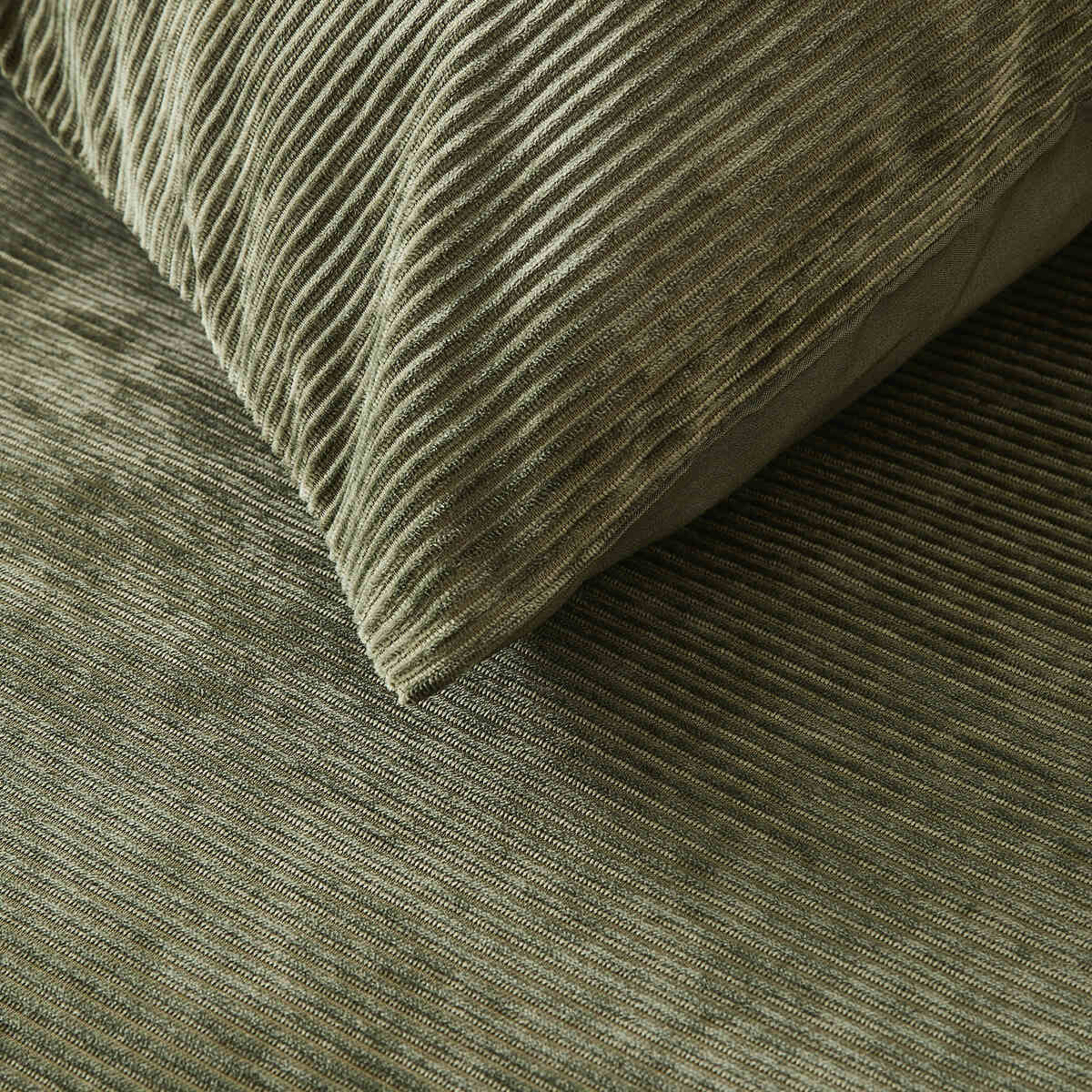 3 Corduroy Quilt Cover Set - Super King Bed, Forest, 3 of 6