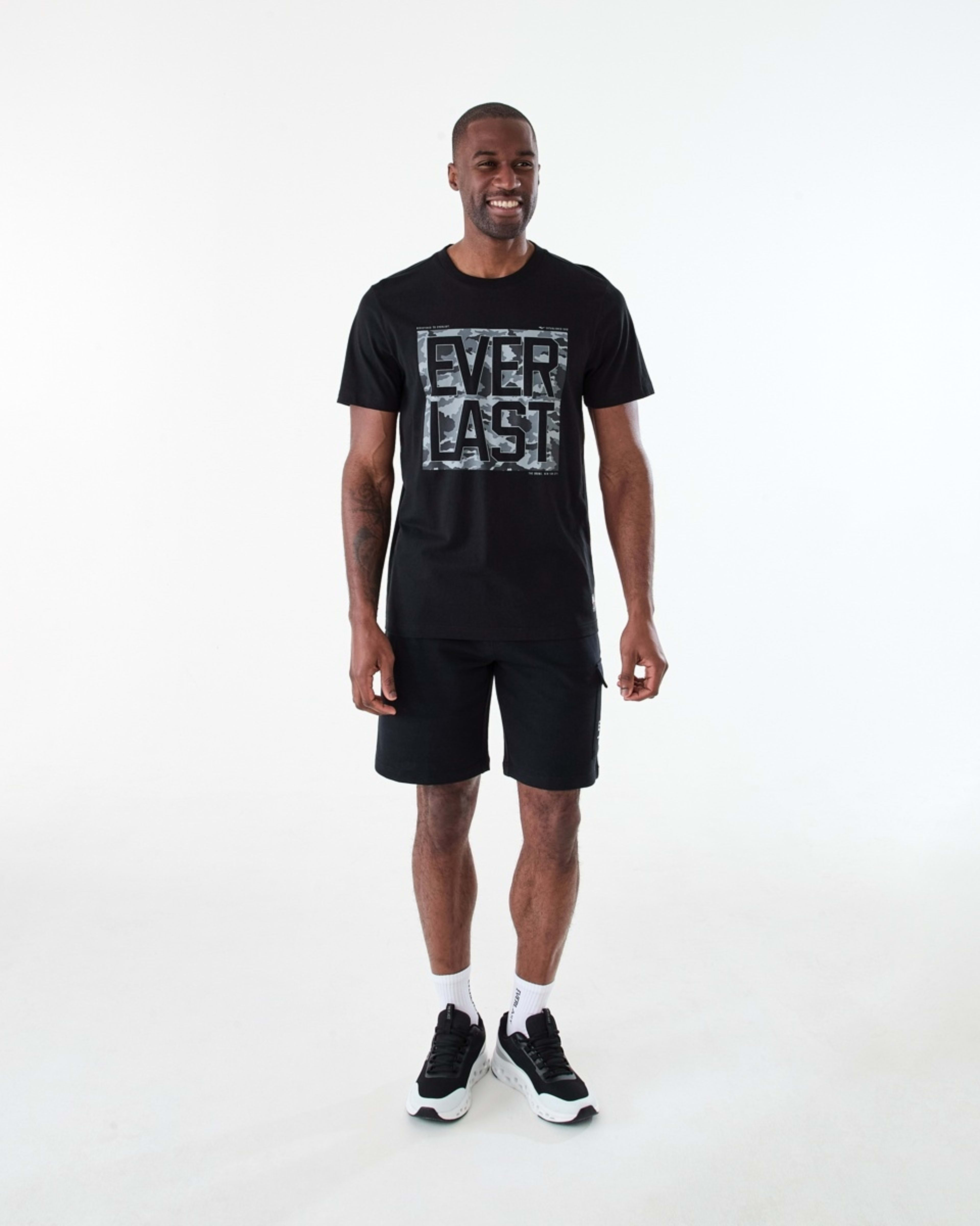 7 Everlast Mens Camo T-shirt EVERLAST BLACK, 7 of 7