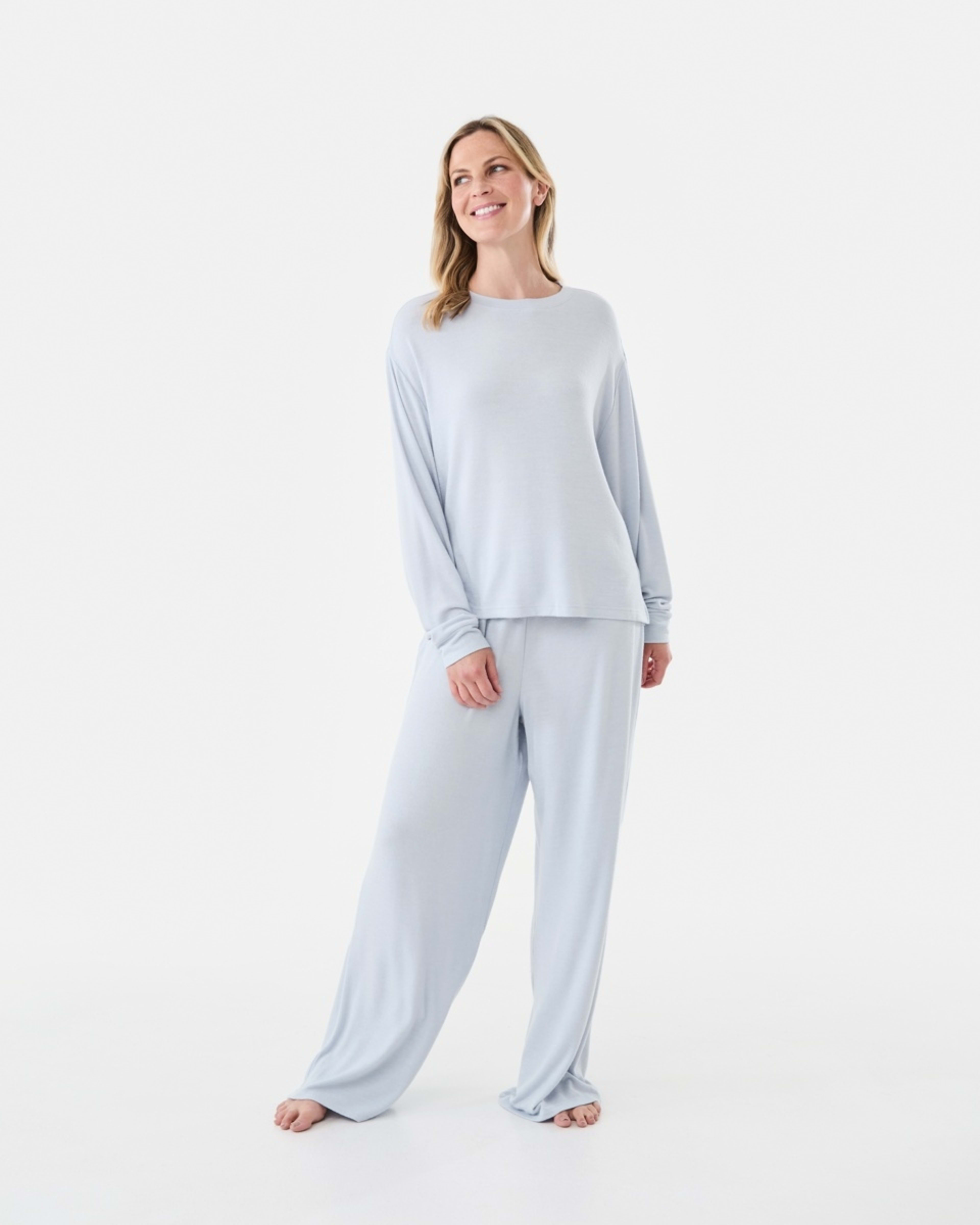 7 Long Sleeve Supersoft Top Blue Marle, 7 of 7