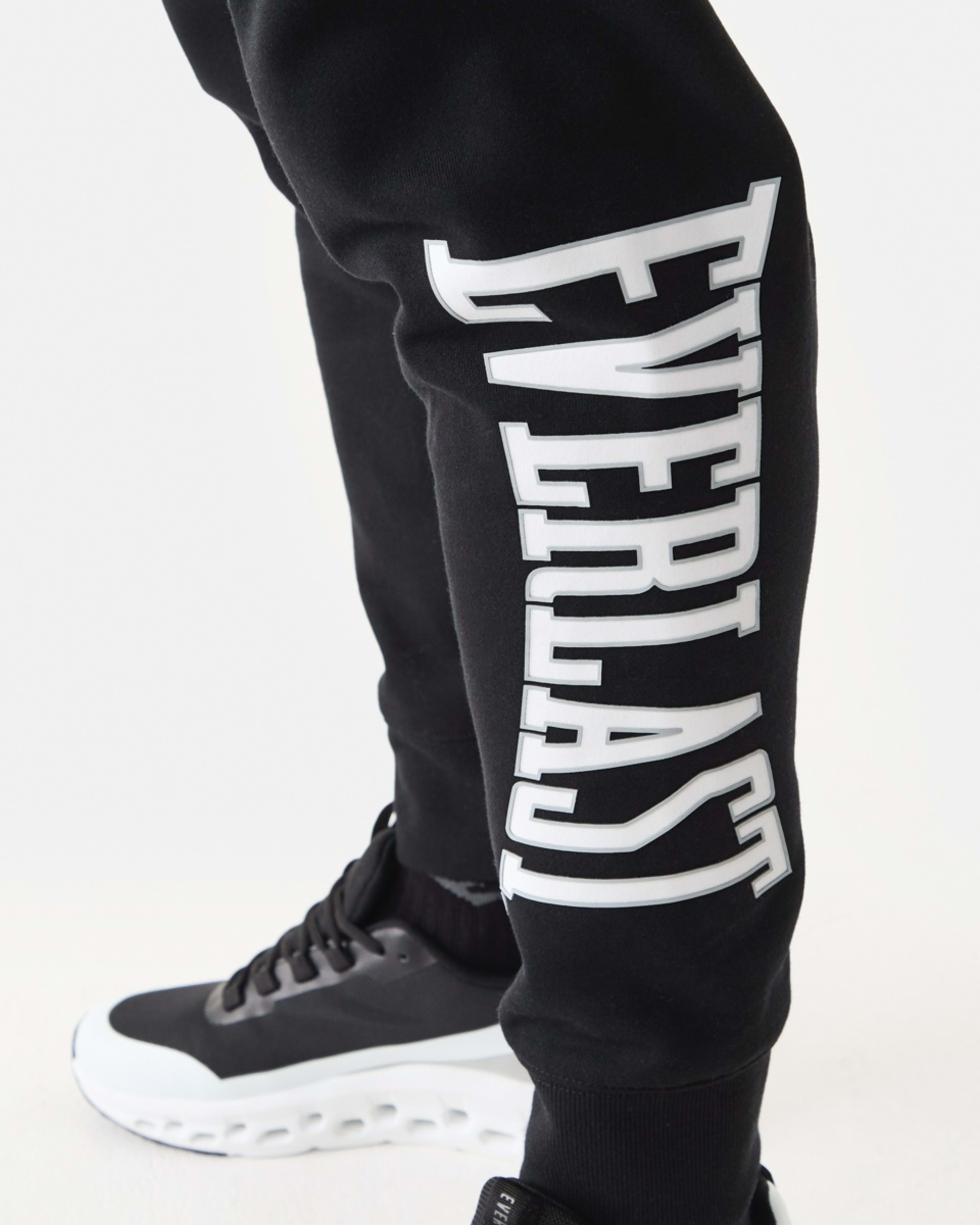 6 Everlast Mens Block Trackpants EVER CLASSIC BLACK, 6 of 7