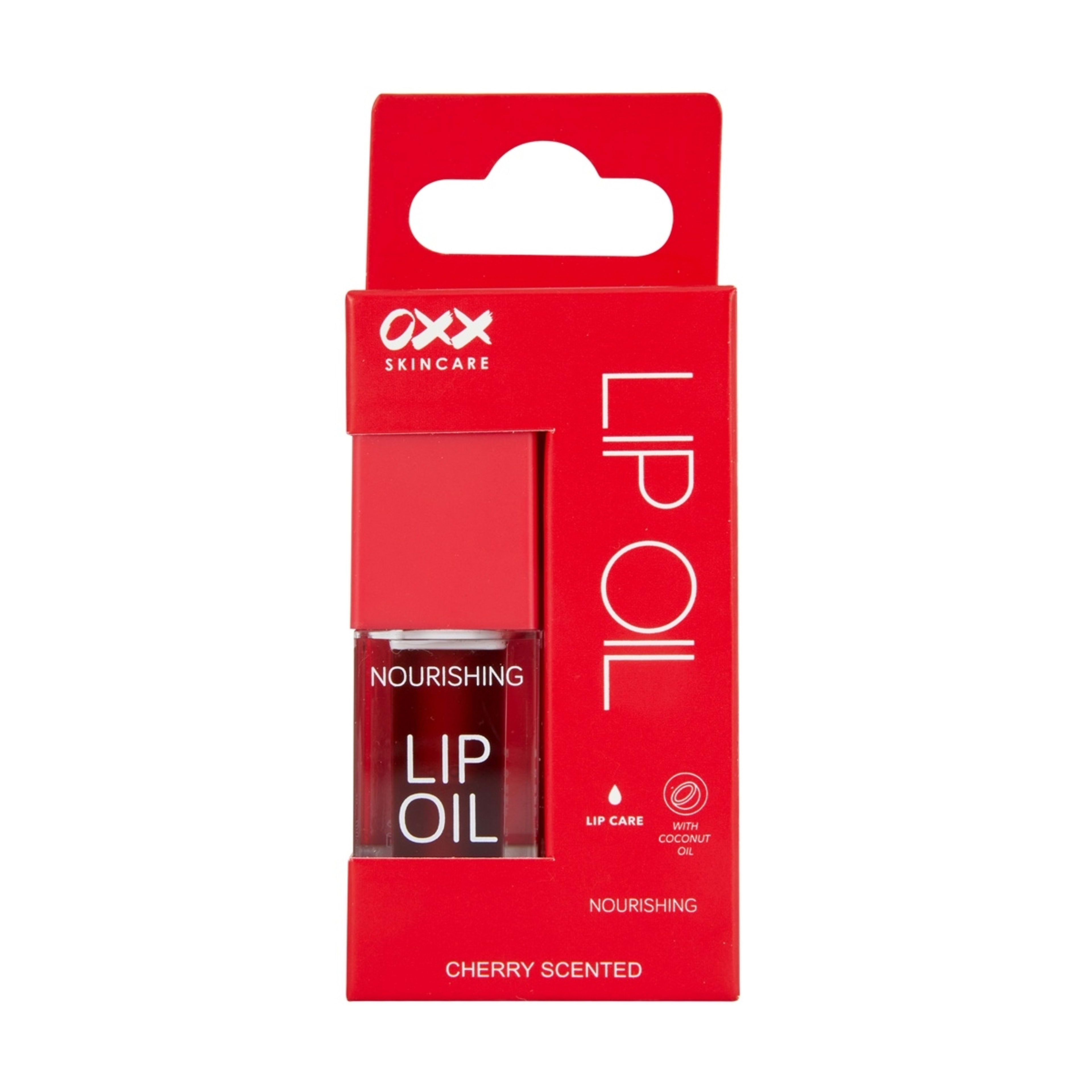 1 OXX Skincare Nourishing Lip Oil - Coconut Oil and Cherry Scented