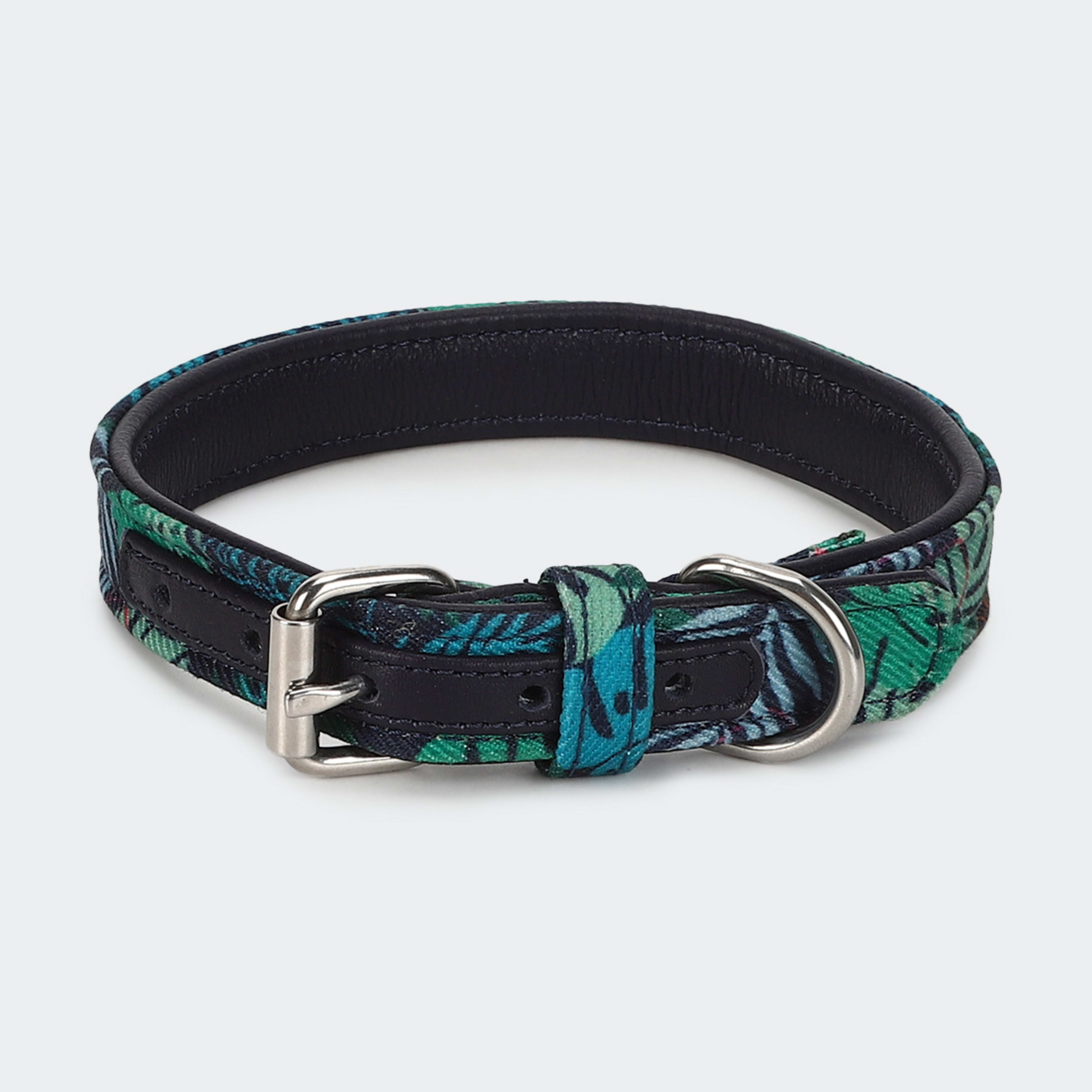 Dog Collar Printed Canvas Medium Kmart
