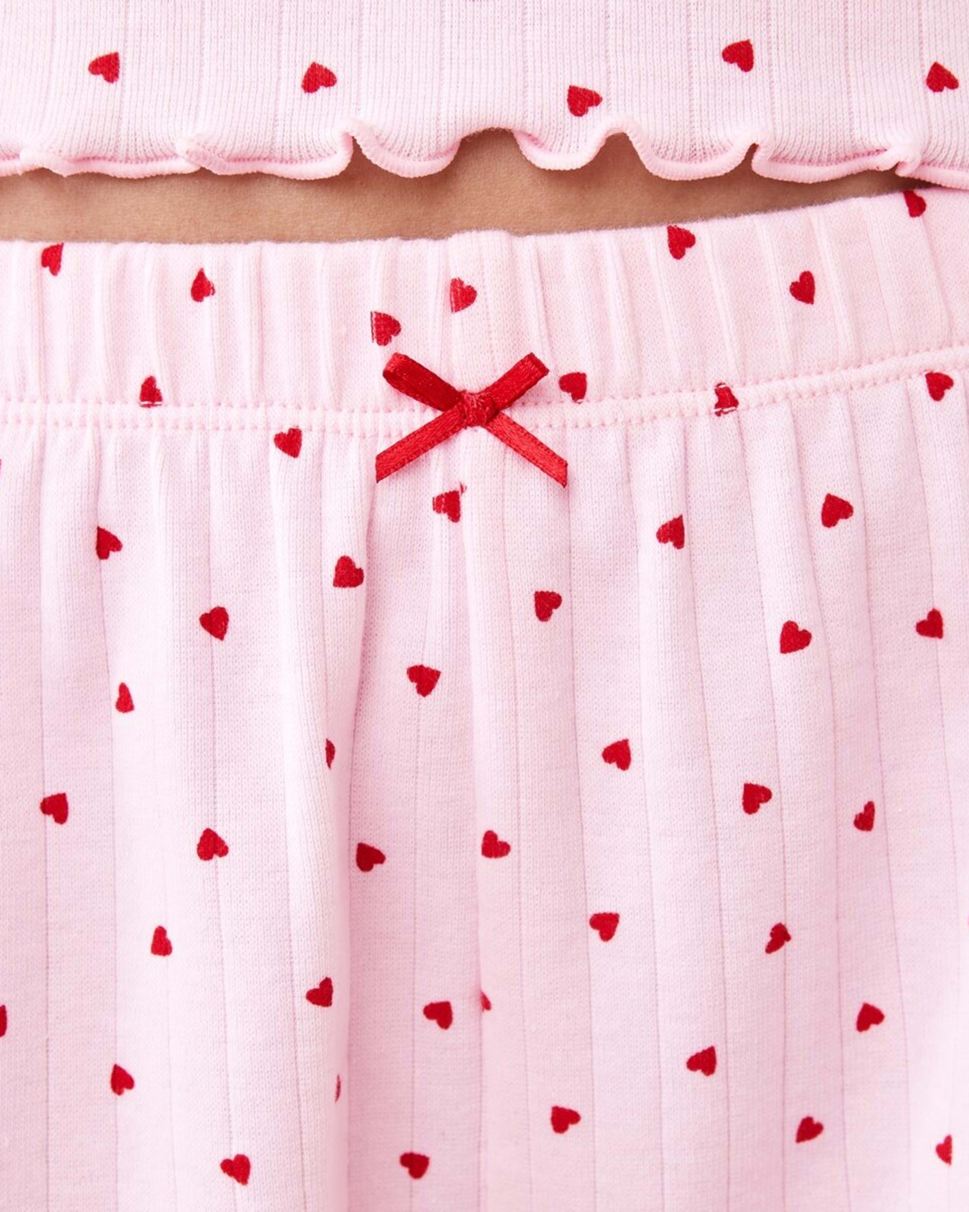 4 Rib Sleep Shorts HEARTS BALLERINA, 4 of 7