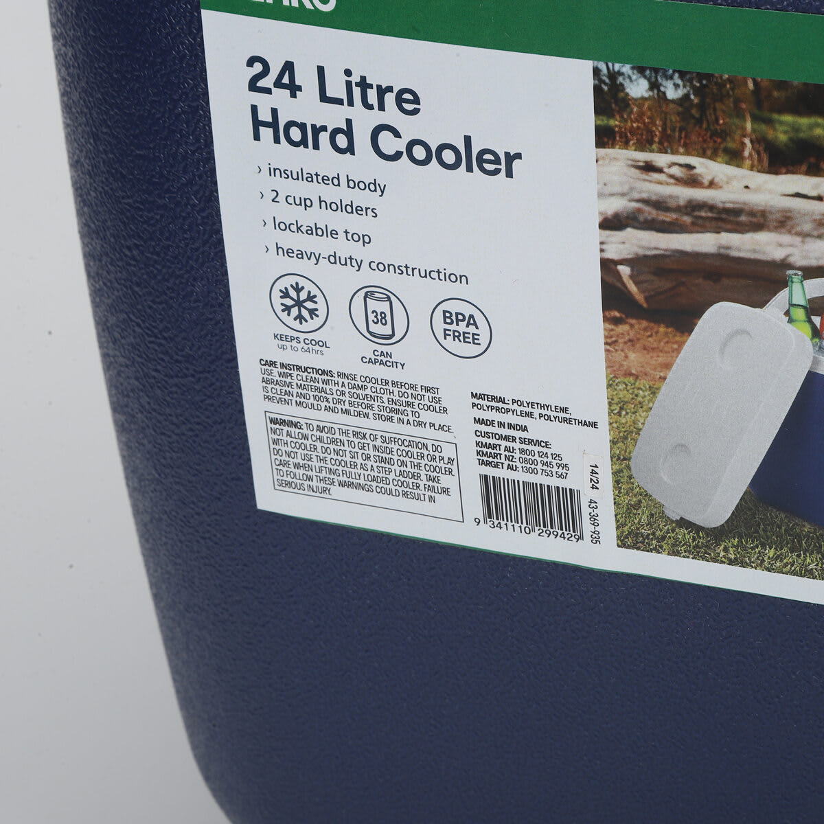 24L Hard Cooler Kmart