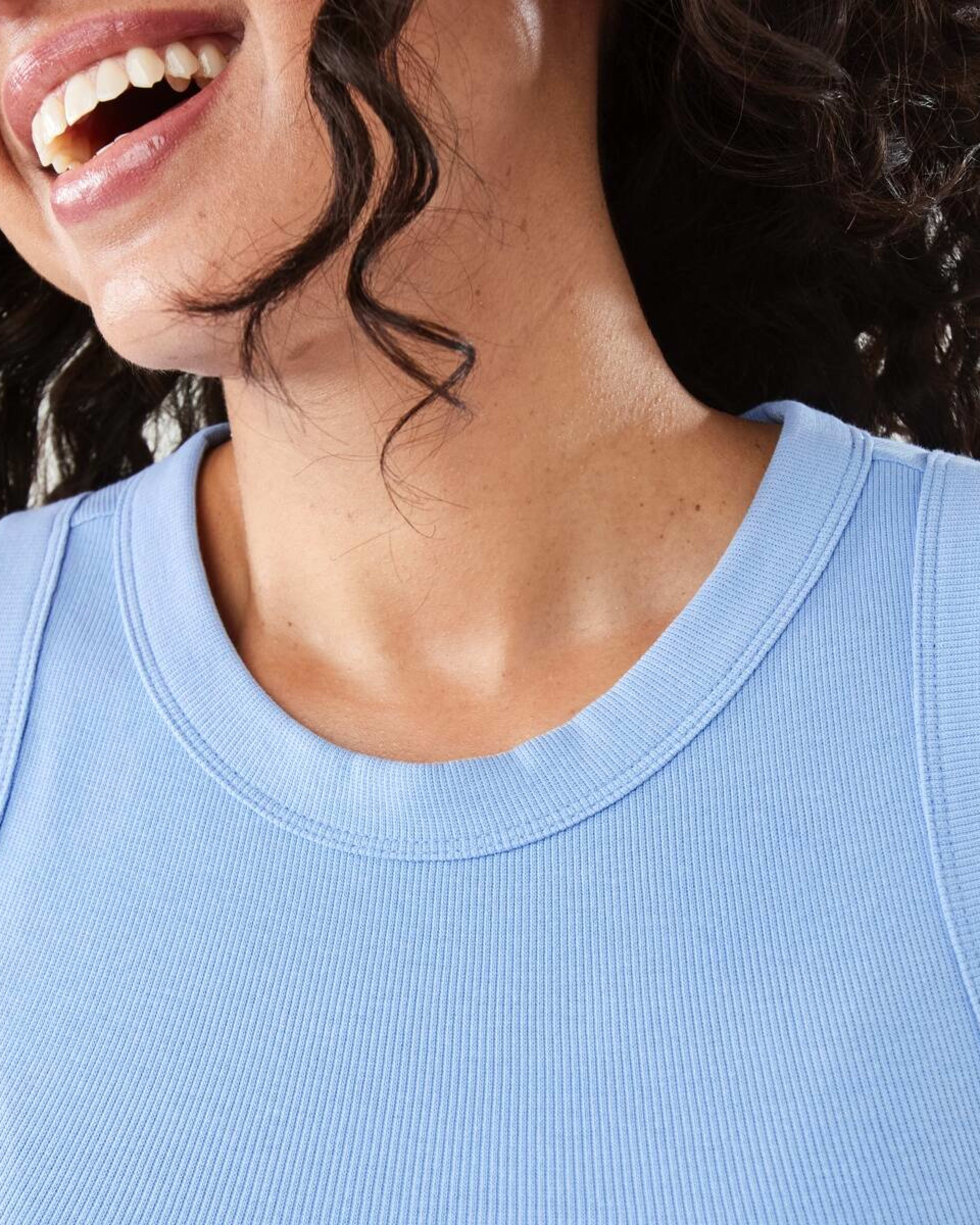 6 Sleeveless Rib Tank Blu Crnfwr, 6 of 9