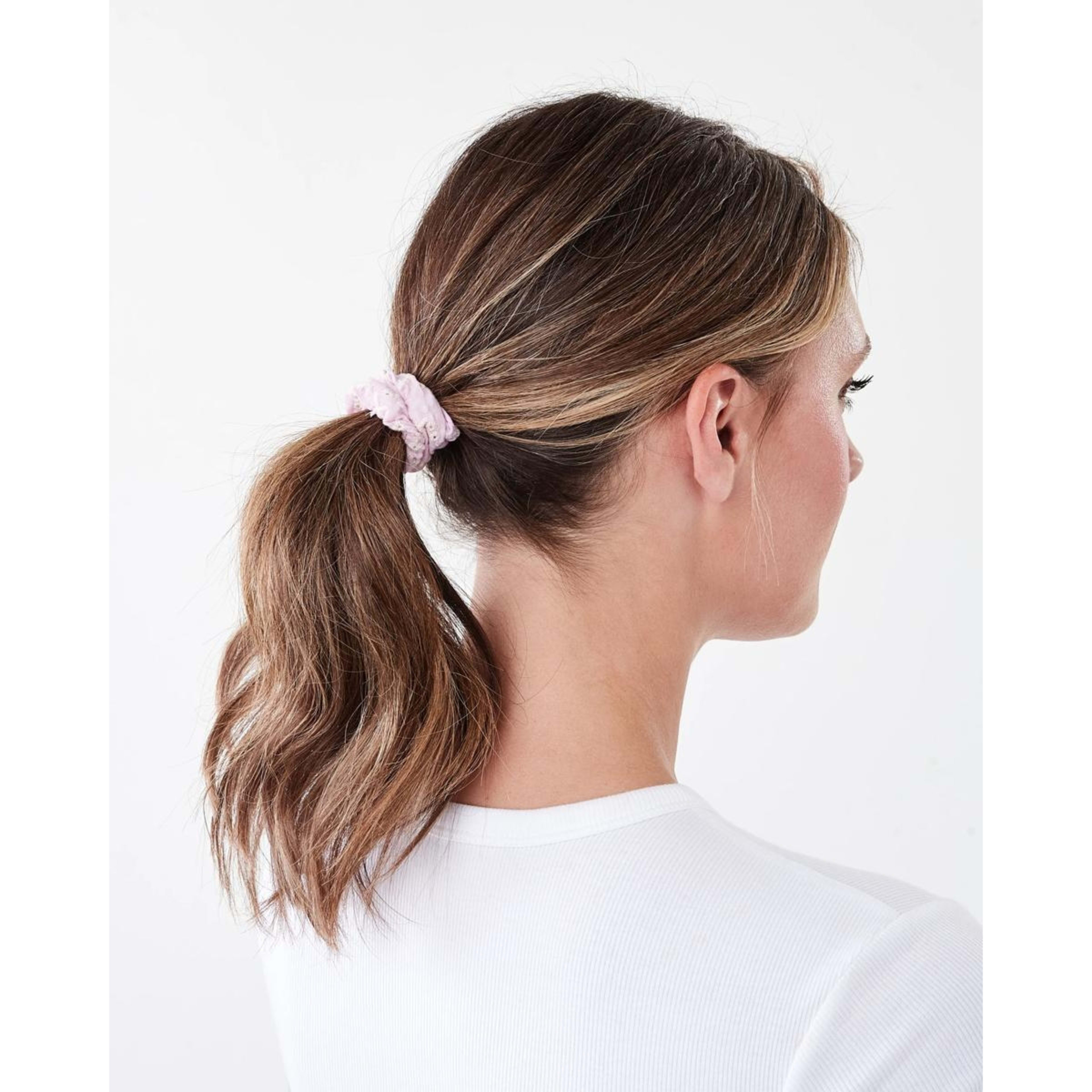 4 5 Pack Embroidered Mini Flower Hair Scrunchies, 4 of 5