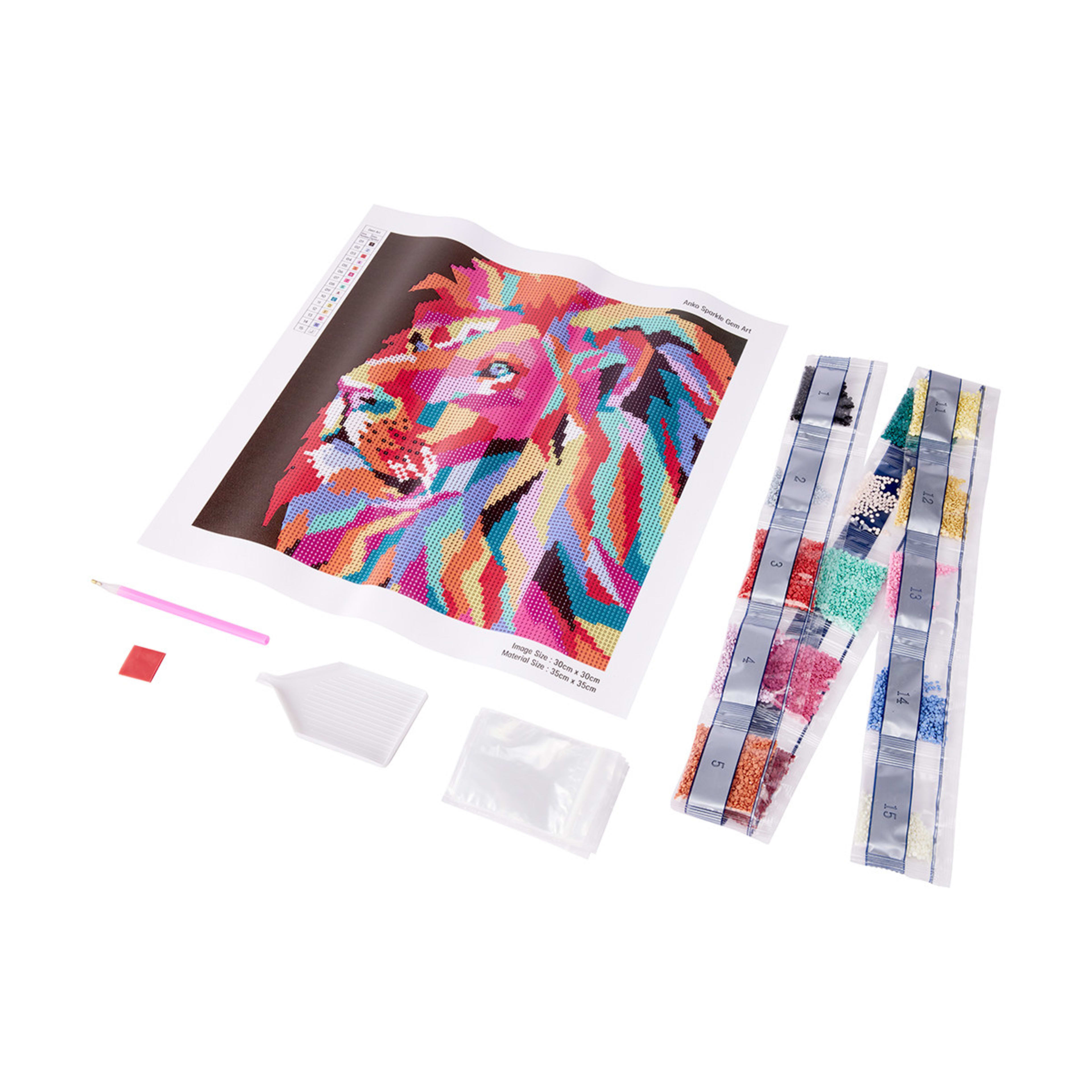 Sparkle Gem Art Lion Kmart