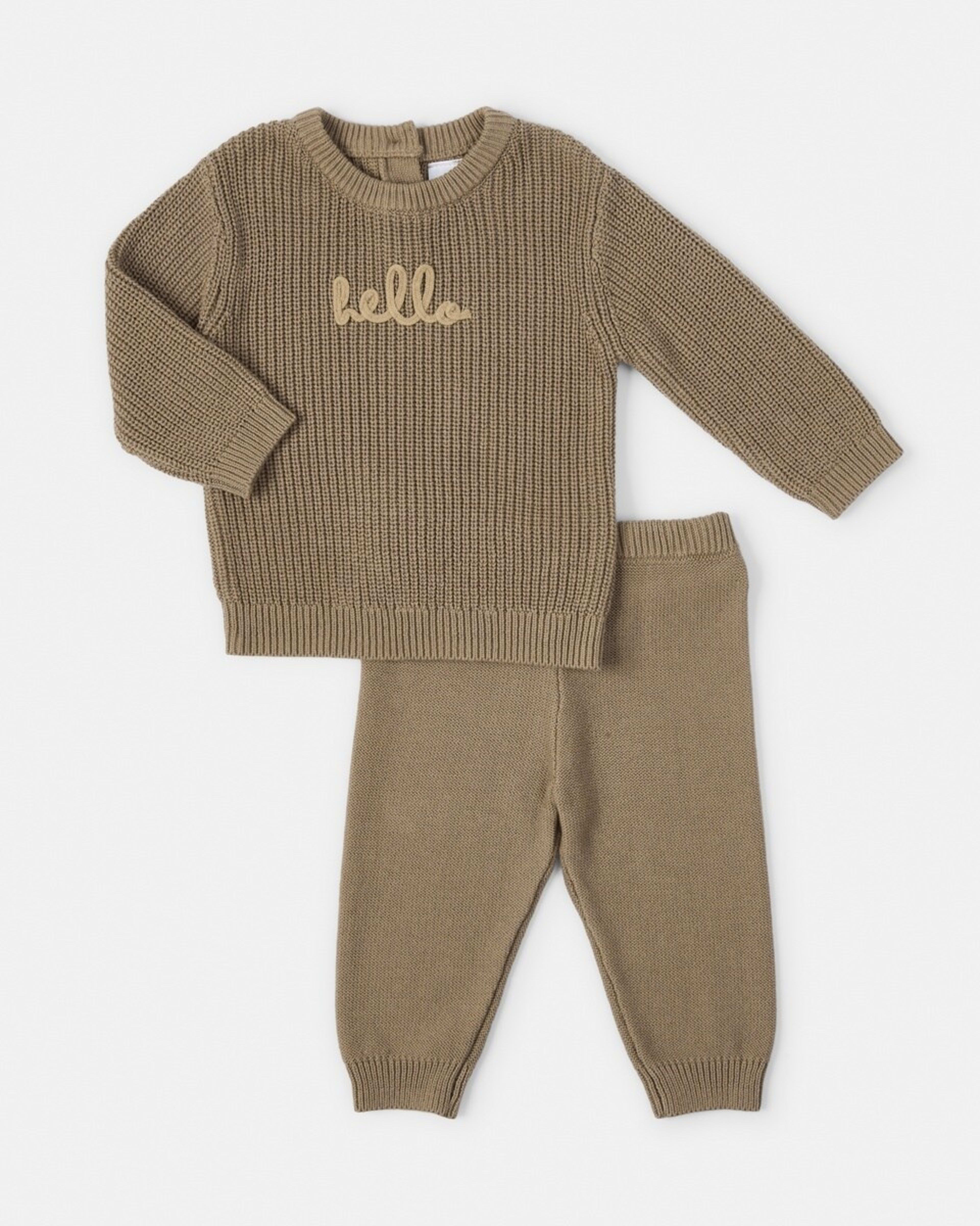 1 Knit Set Bwn Mocha