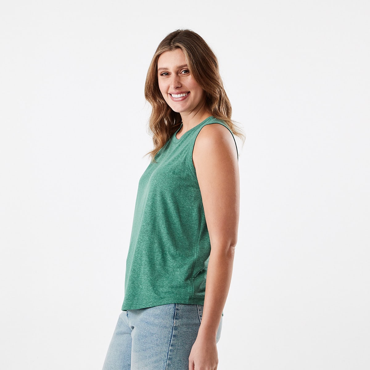 Sleeveless Linen Blend Tank Kmart