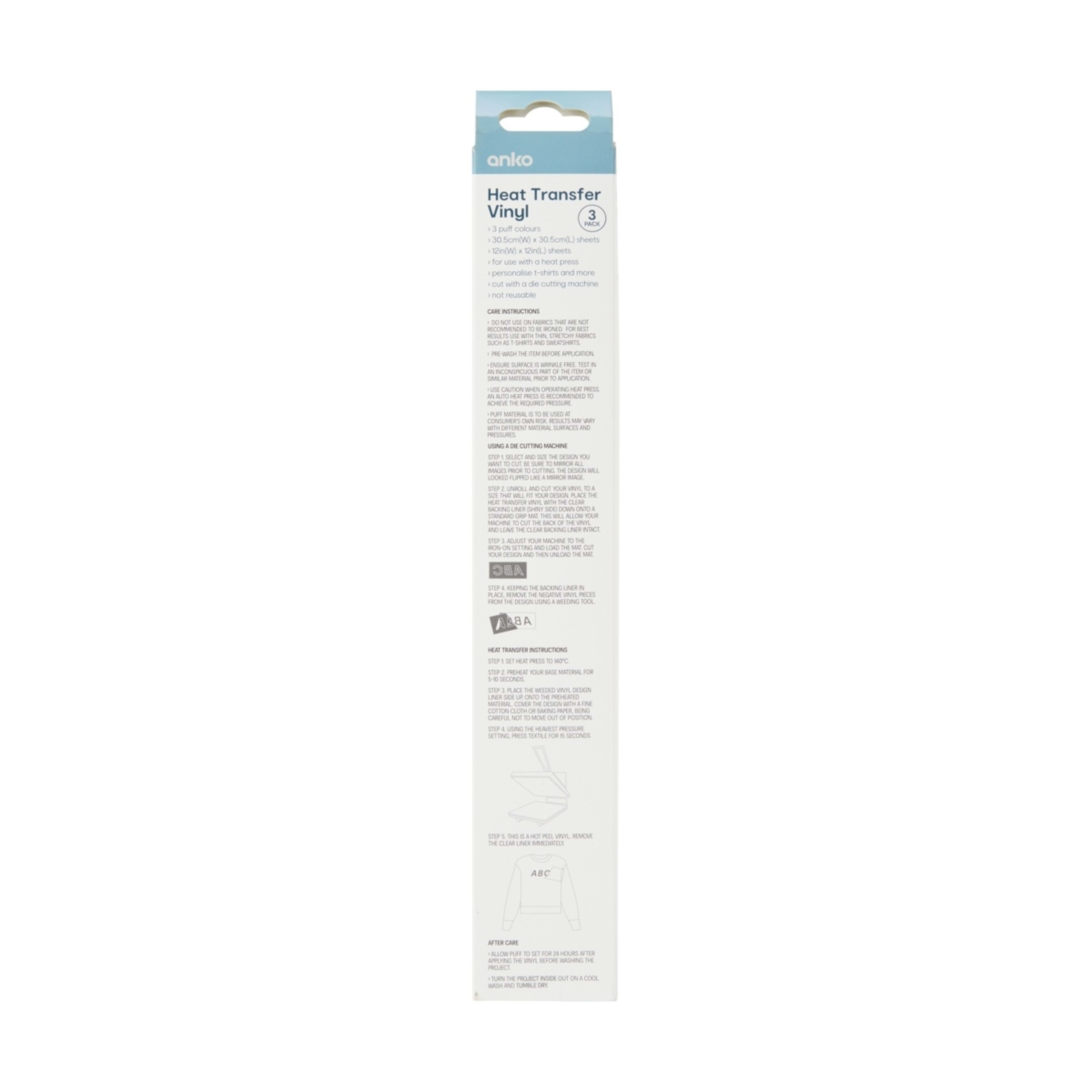 3 3 Pack Heat Transfer Vinyl - Puff, 3 of 3