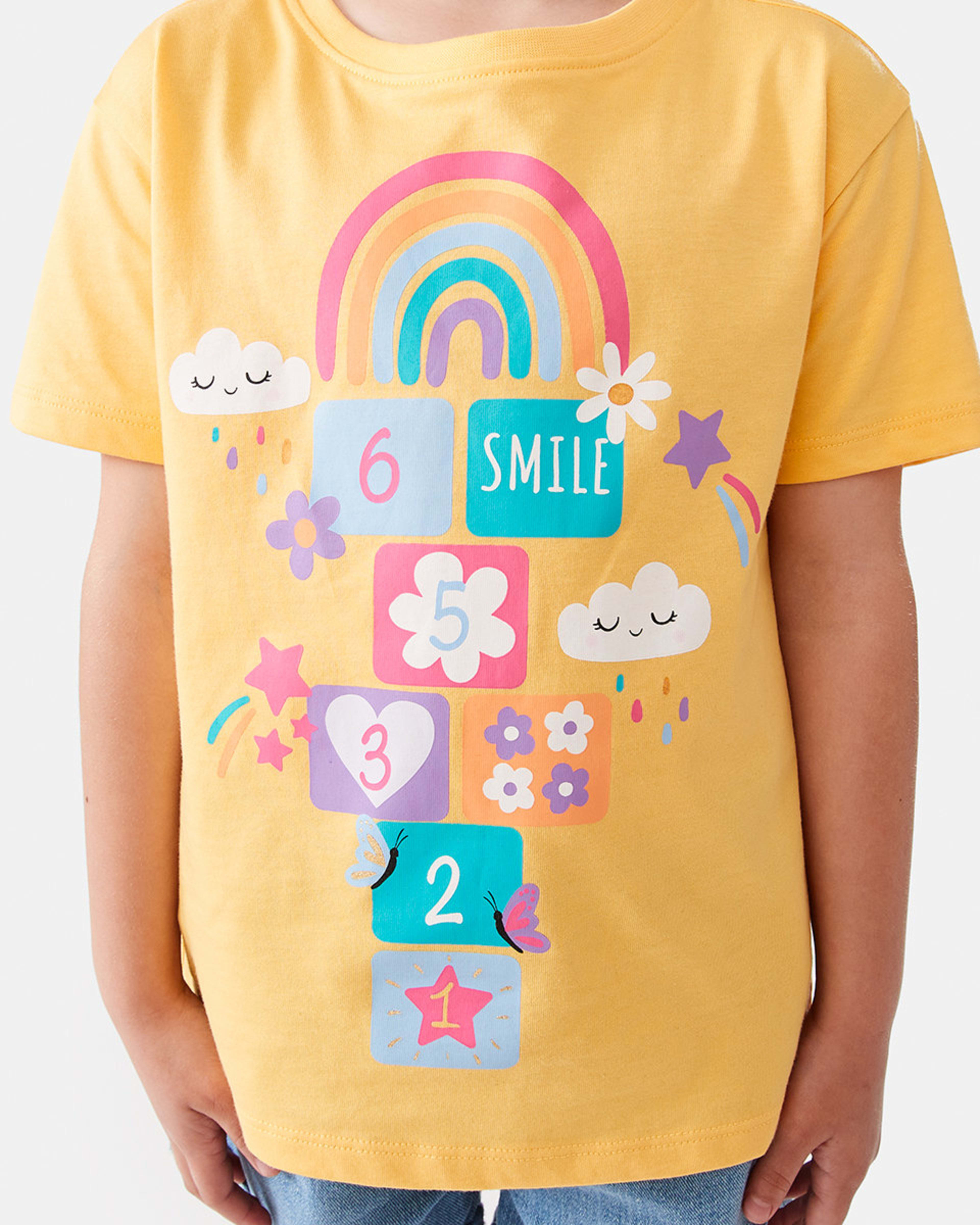 4 Short Sleeve Placement Print T-shirt Hopscotch, 4 of 8