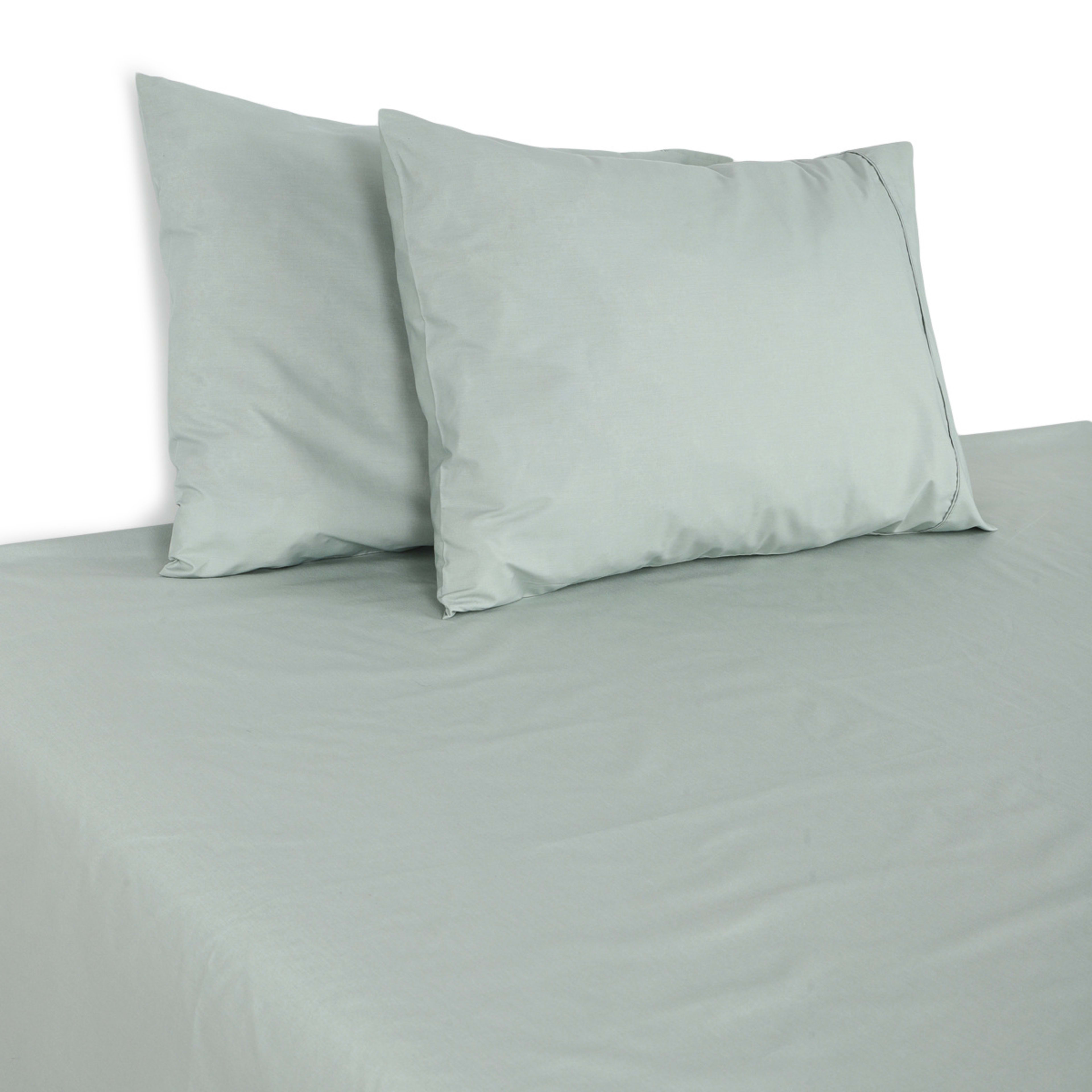 5 250 Thread Count Cotton Rich Sheet Set - Double Bed, Eucalyptus, 5 of 7