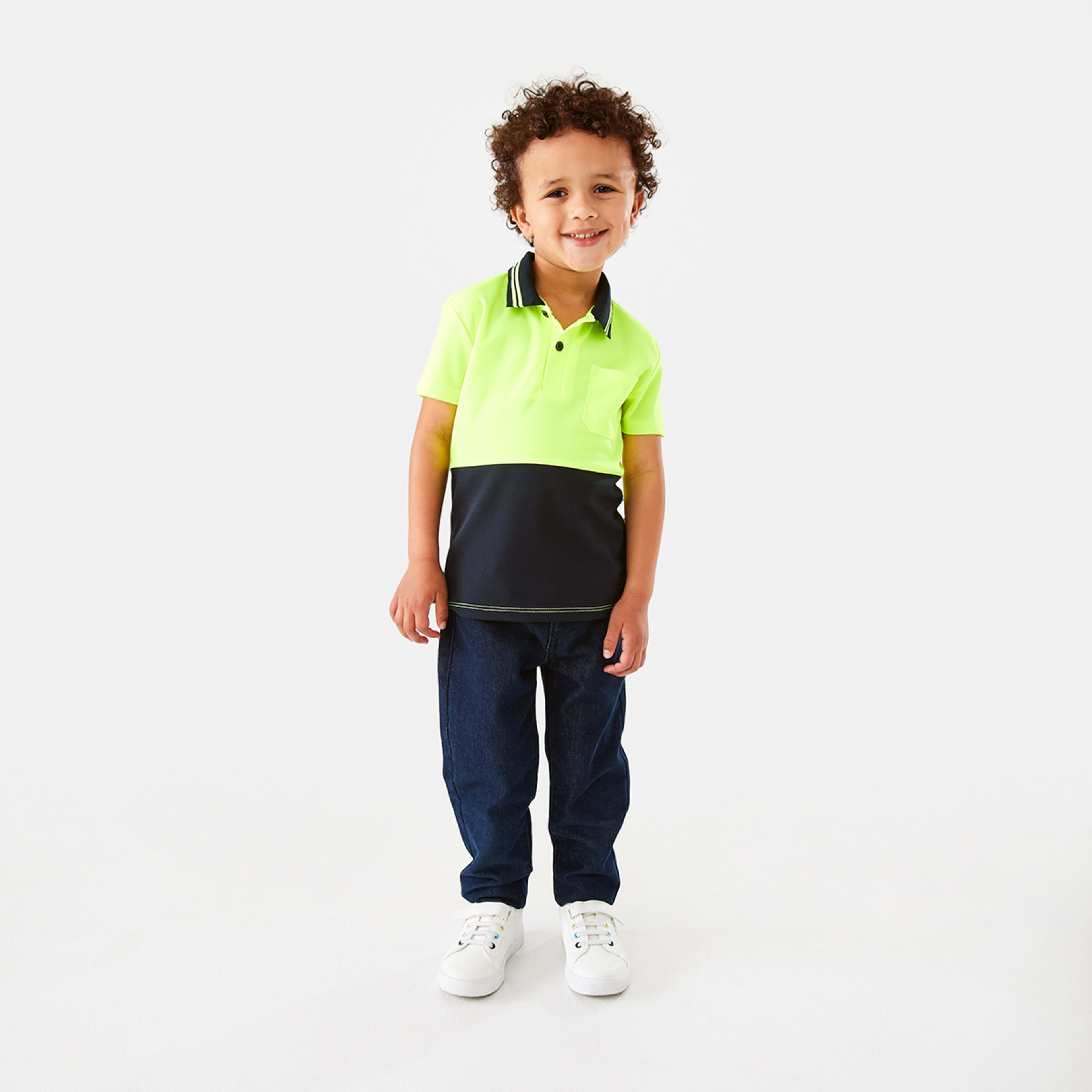 6 Mini Me Work Polo T-shirt Yellow, 6 of 9