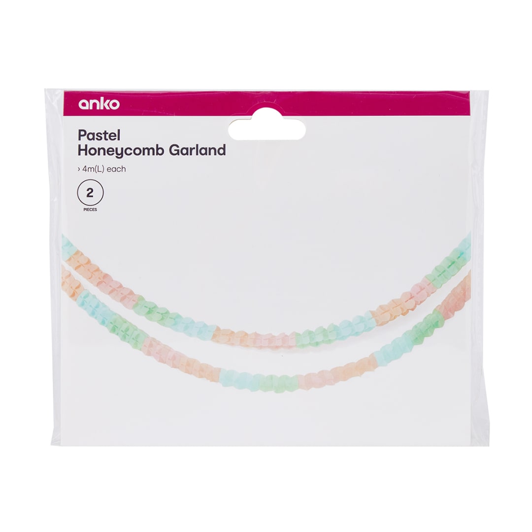2 Piece Pastel Garlands Kmart