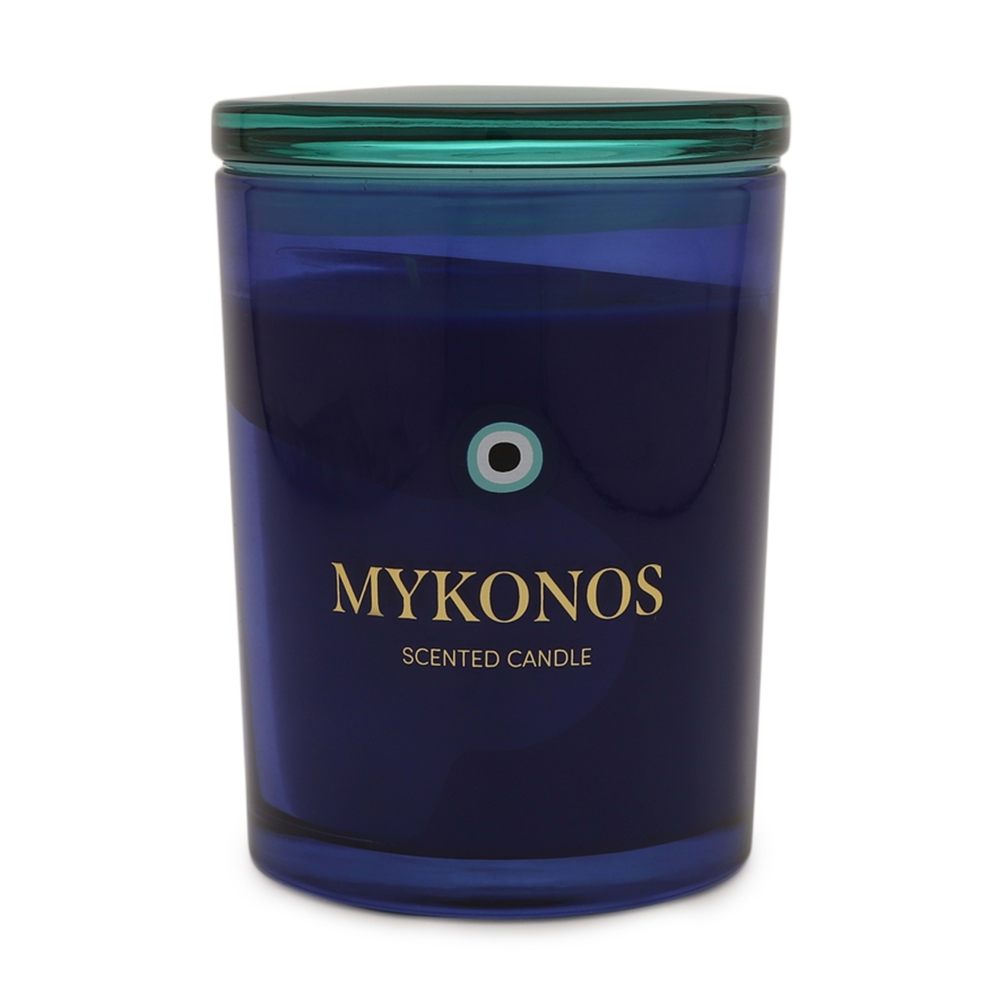 1 Mykonos Glass Candle