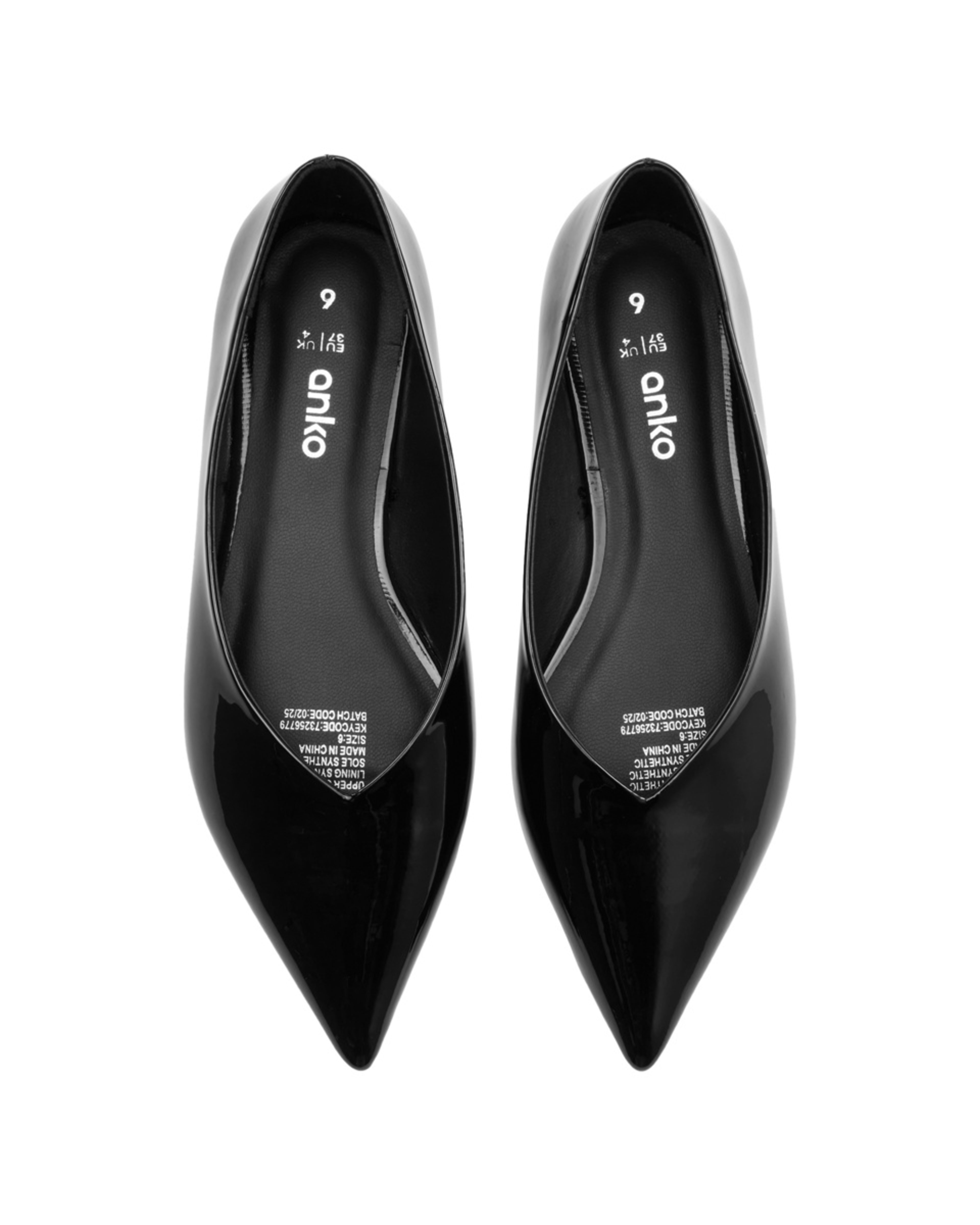 2 Pointed Toe Flats Black, 2 of 3