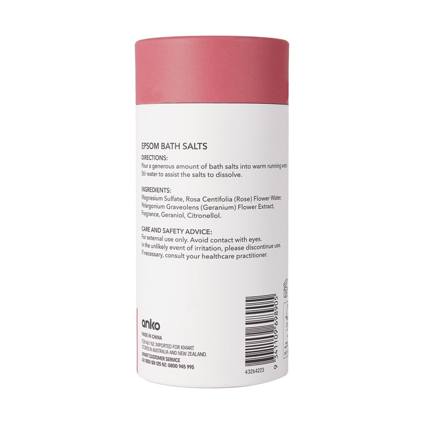 Epsom Bath Salts 750g Rose and Geranium Kmart