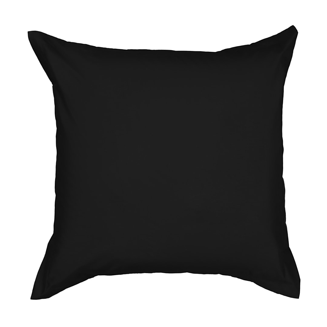 225 Thread Count European Pillowcase Black Kmart