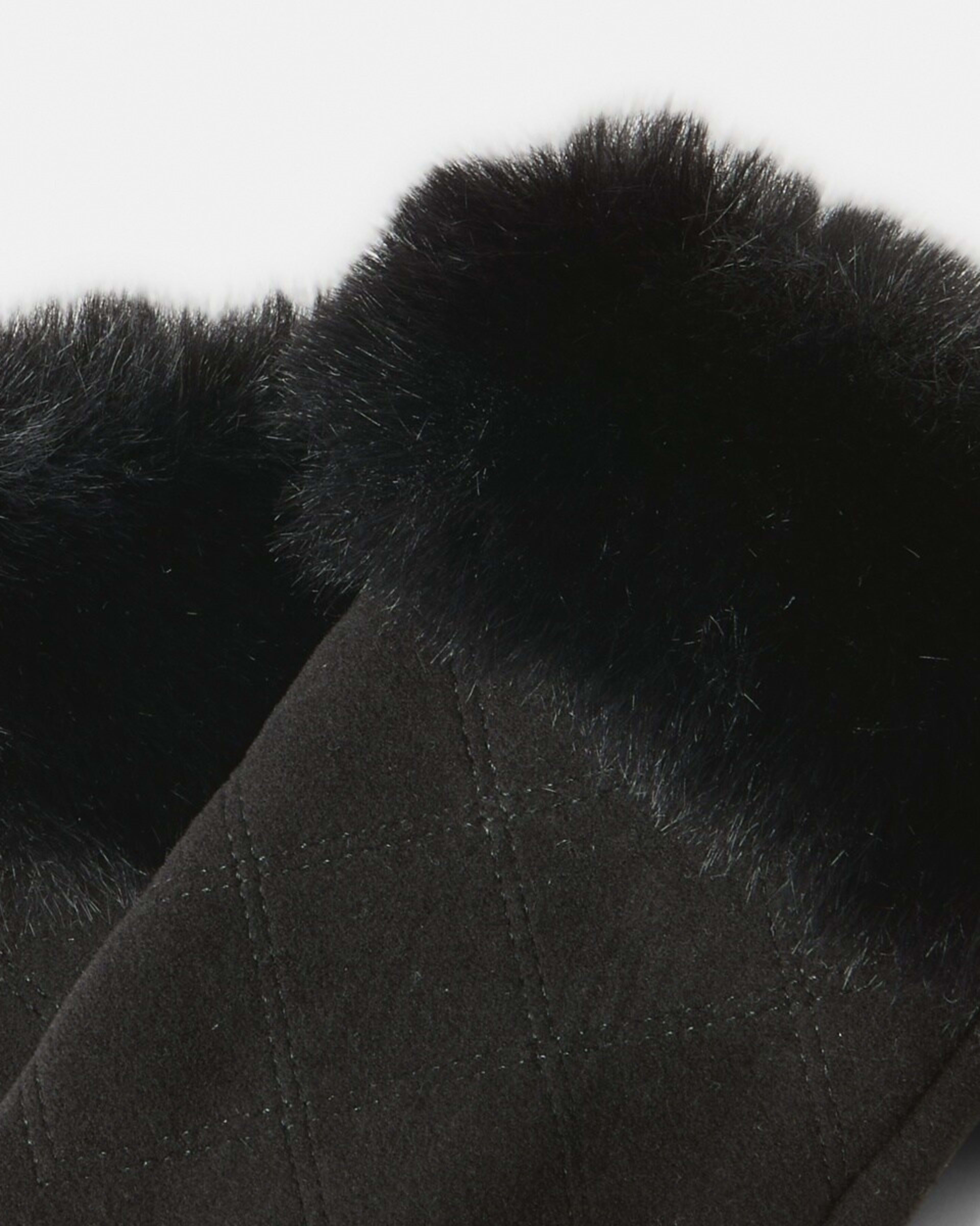3 Fluffy Gloves Black, 3 of 4