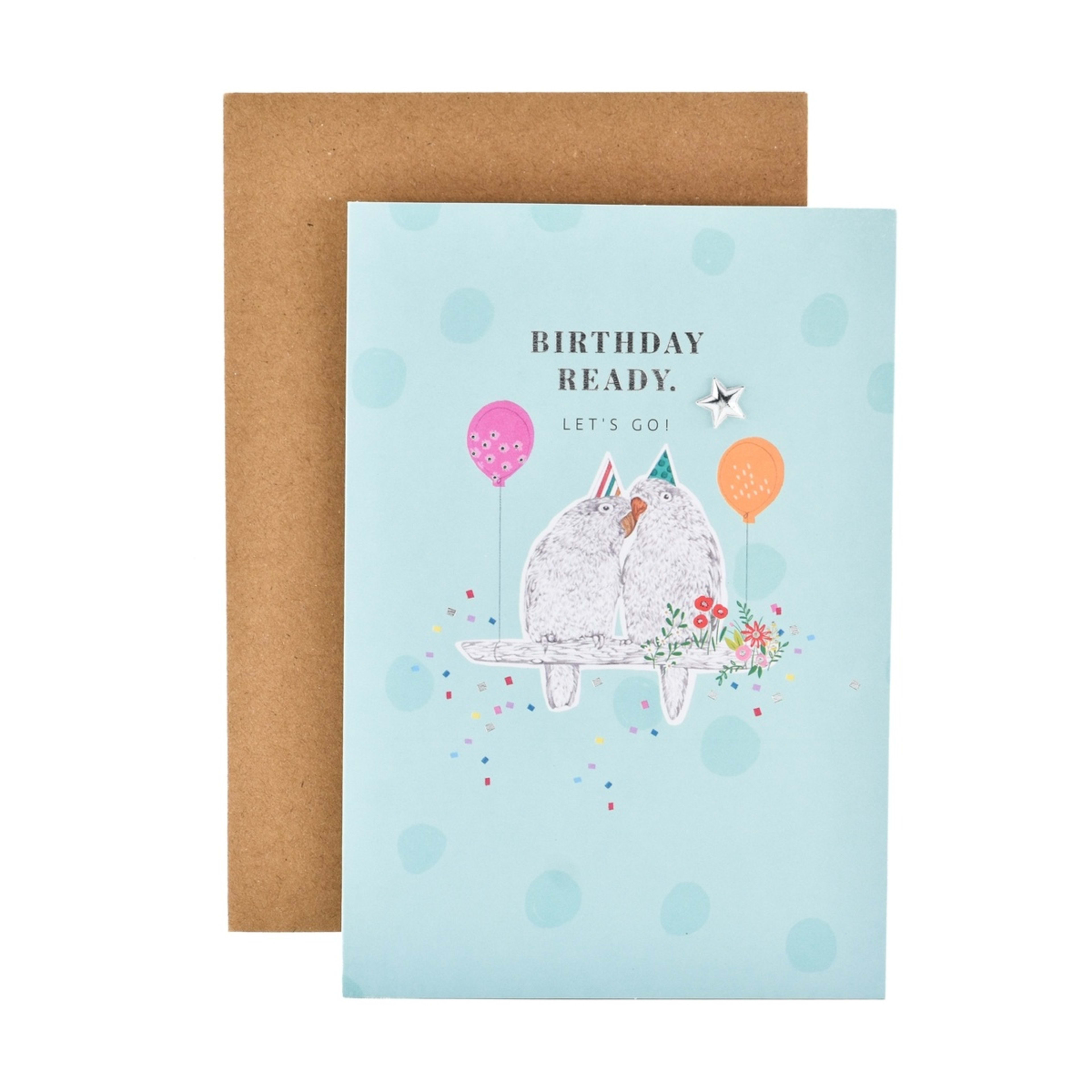 1 Hallmark Birthday Card - Birthday Birds