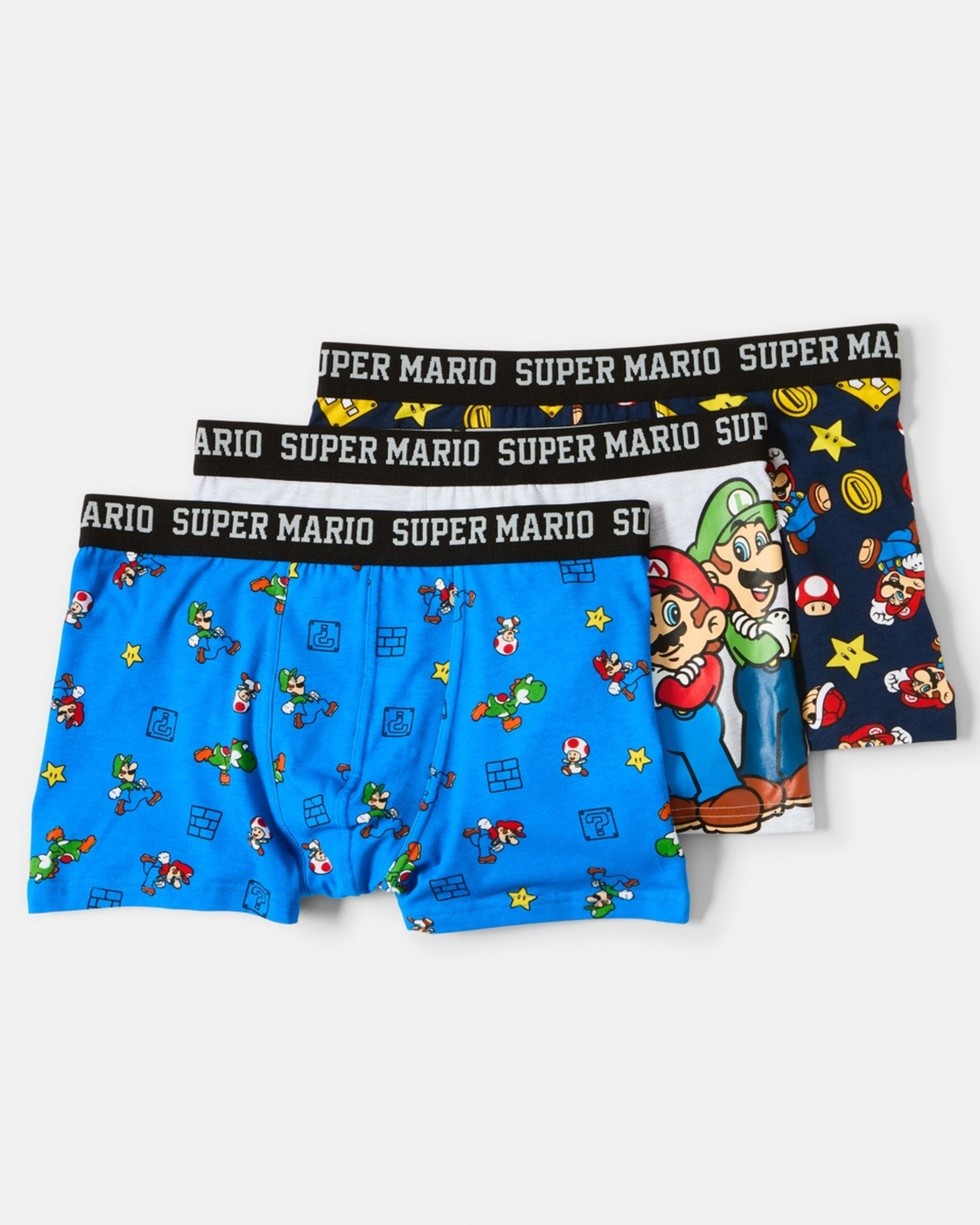 2 3 Pack Super Mario License Trunks Mario, 2 of 10