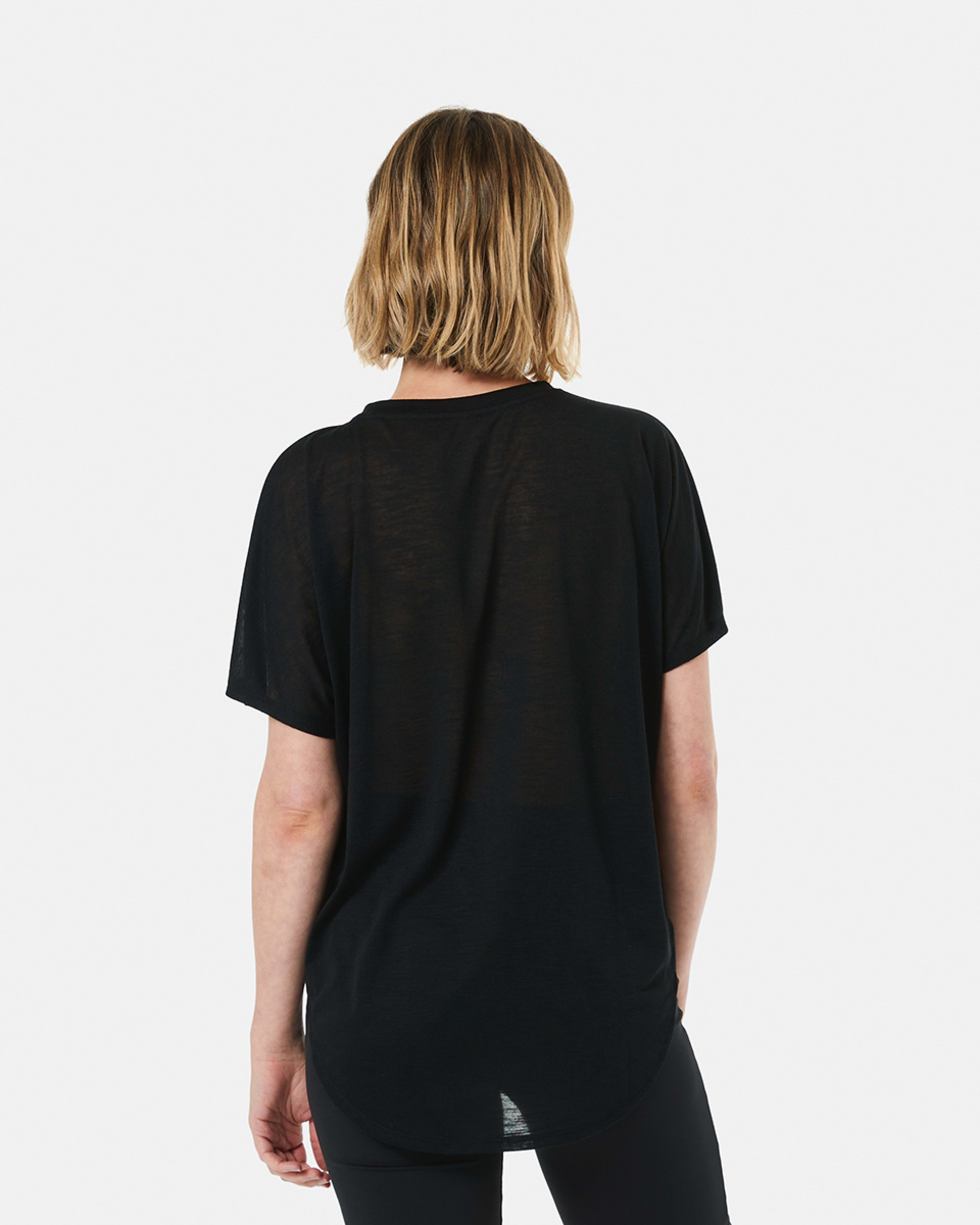 3 Active Womens Relax Sleeve T-shirt BLACK, 3 of 5