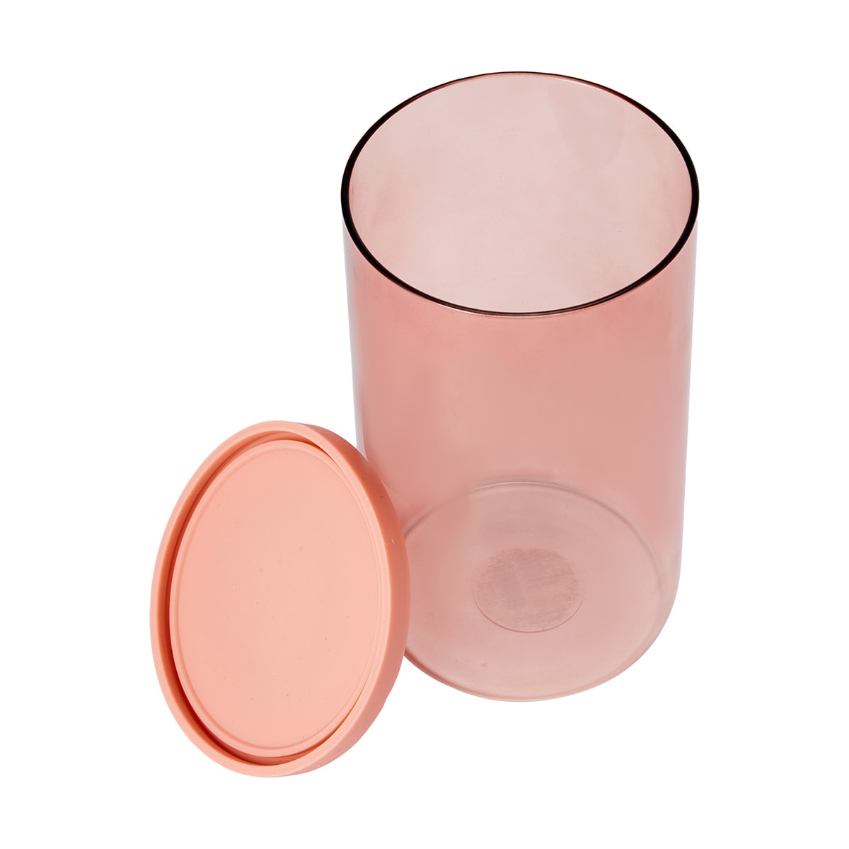 Large Pink Glass Canister Kmart NZ