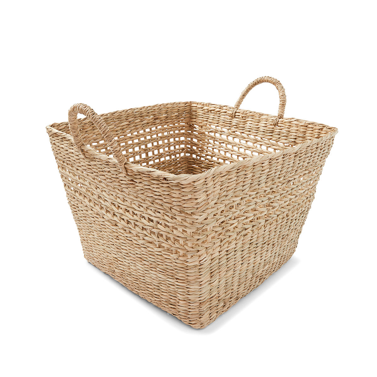 Square Seagrass Woven Basket - Natural - Kmart