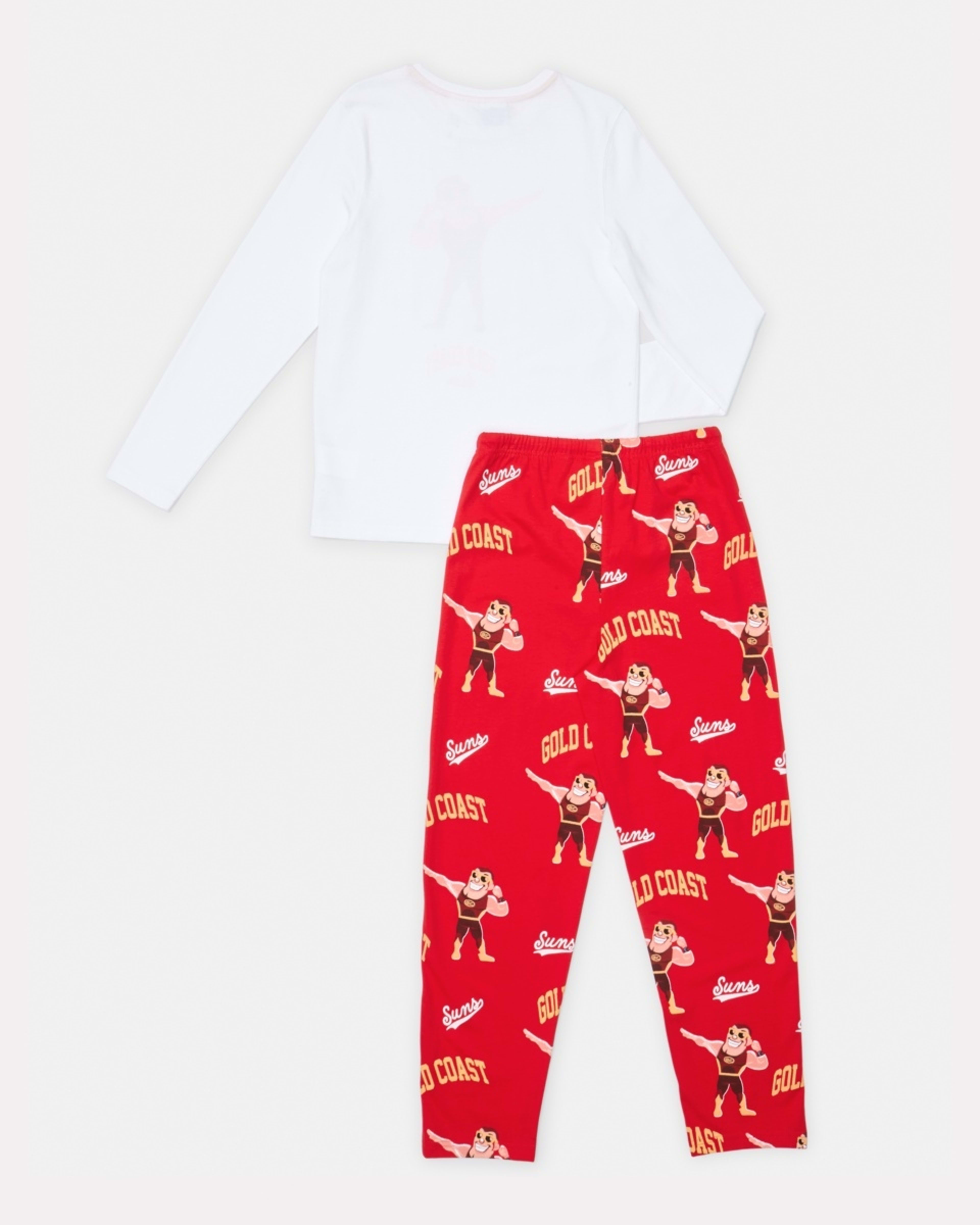 7 Official AFL Kids Pyjama Set Gc Suns, 7 of 9