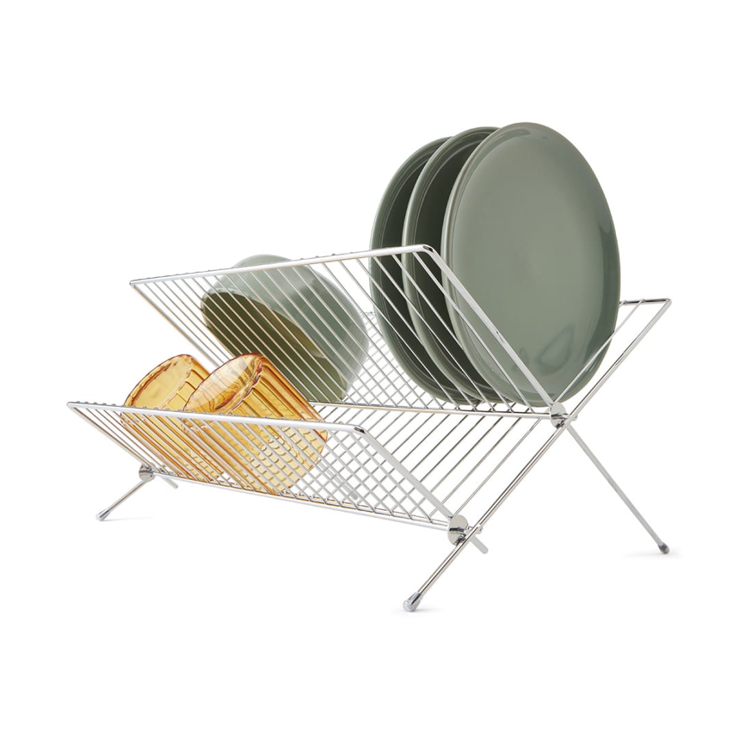 Chrome Foldable Dish Rack Kmart