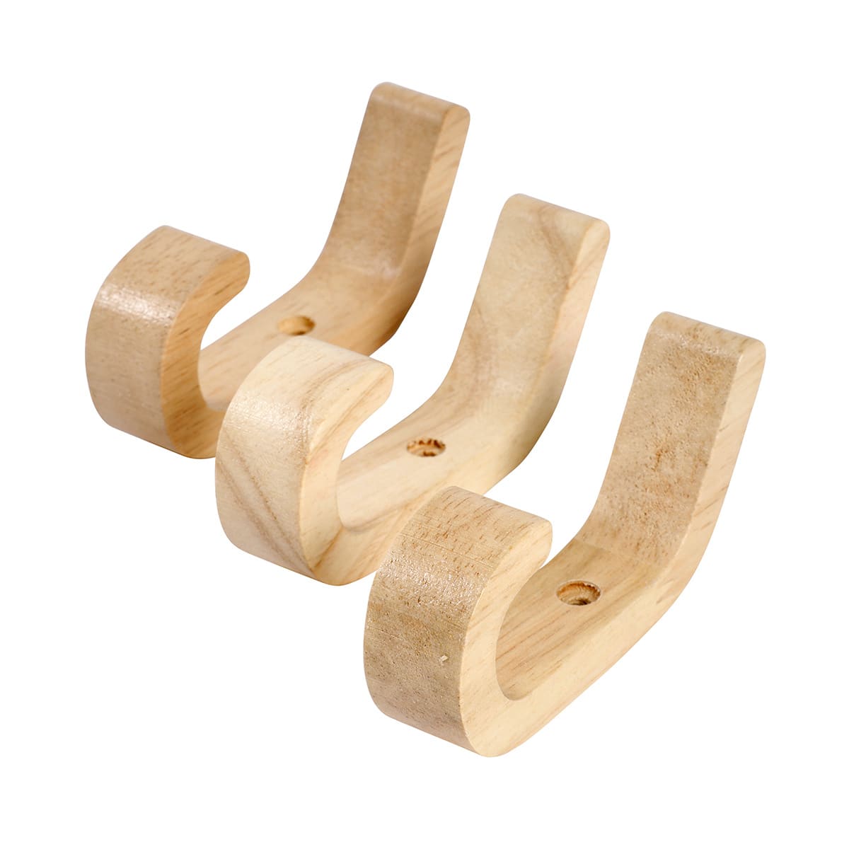 3 Pack Wooden J Hooks Kmart