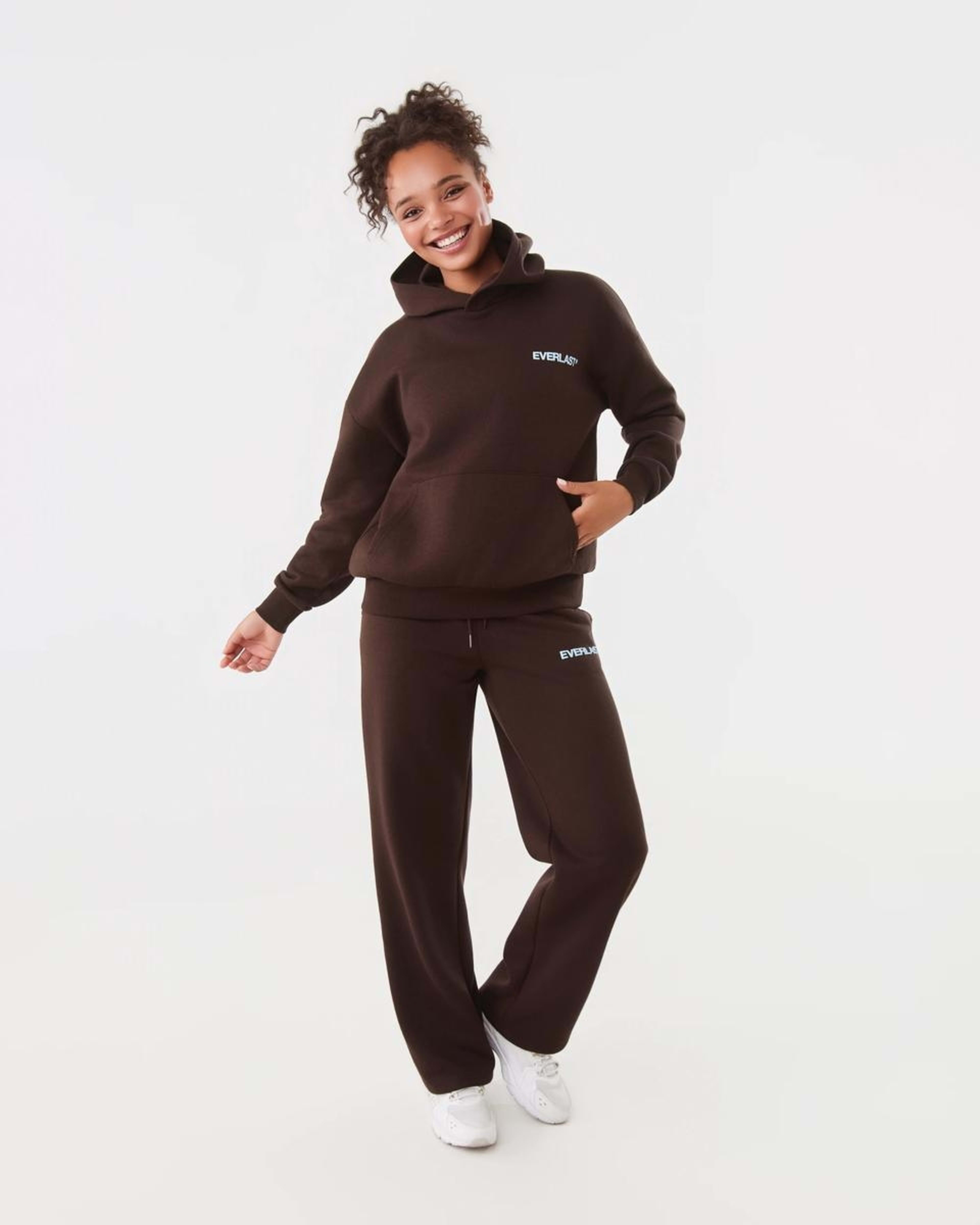 2 Everlast Womens Street Hoodie Coffee, 2 of 9