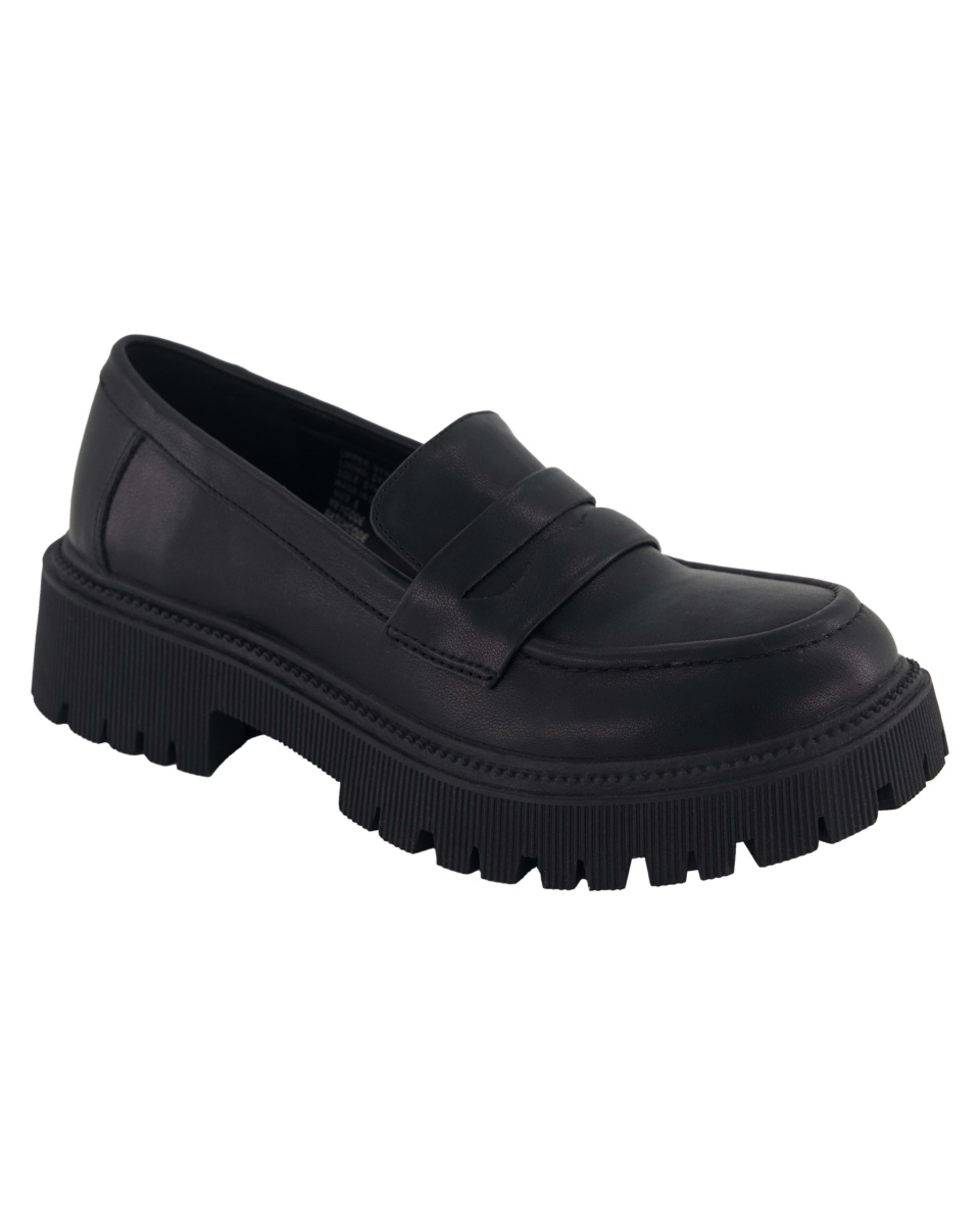 1 Saddle Chunky Loafers Black