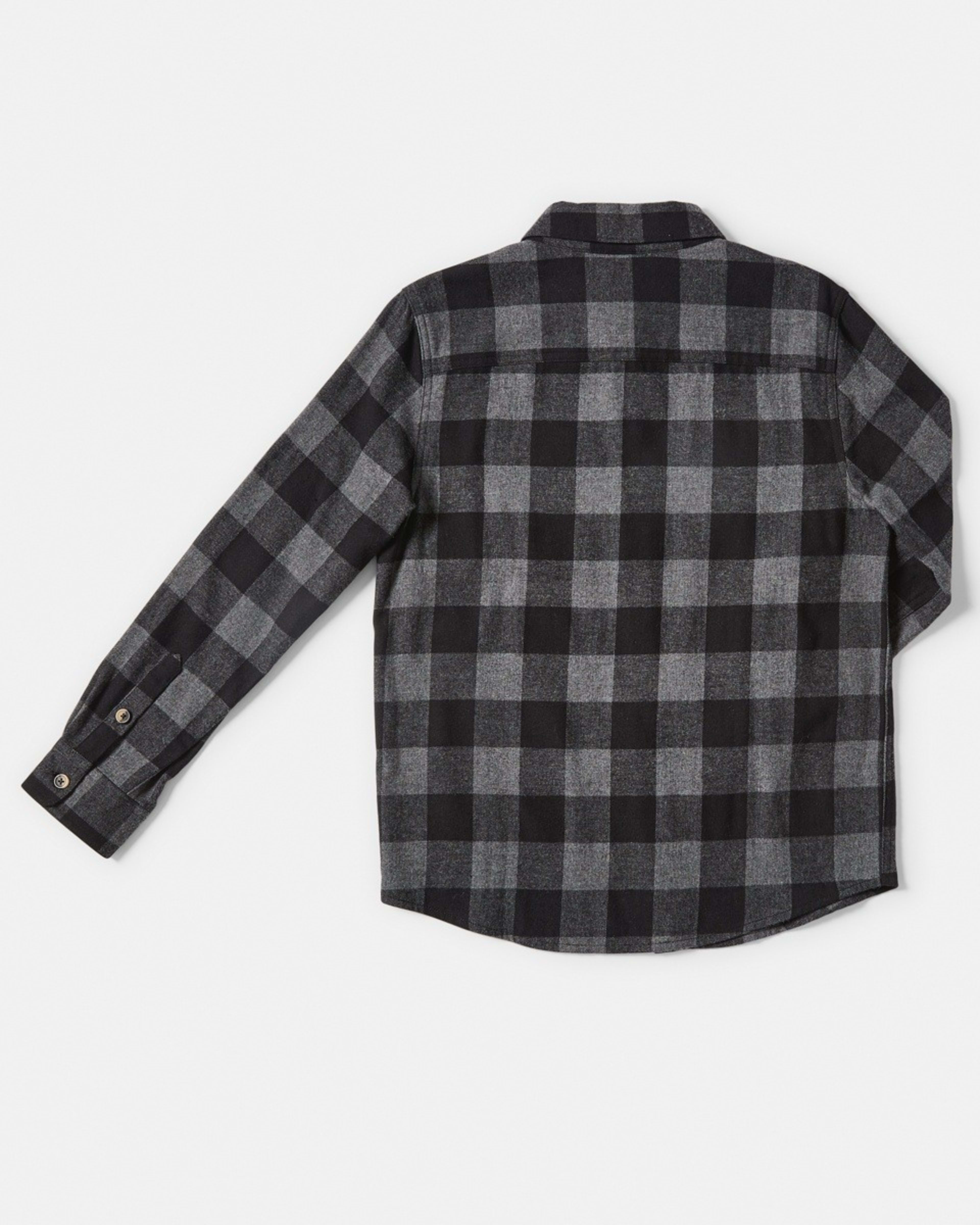 9 Long Sleeve Flannel Shirt Char Check, 9 of 9