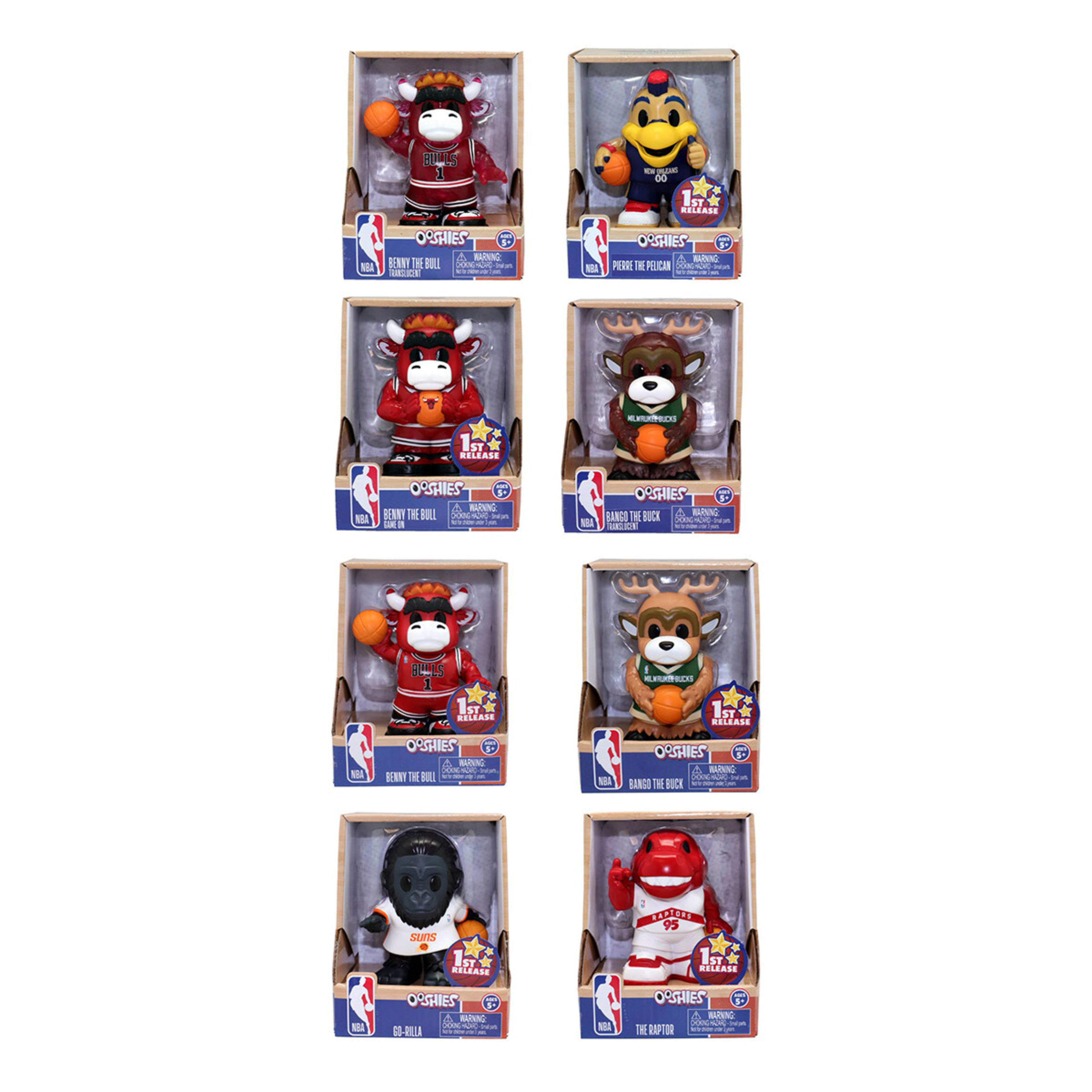 1 10cm Ooshies NBA First Release Figure Collectible - Assorted