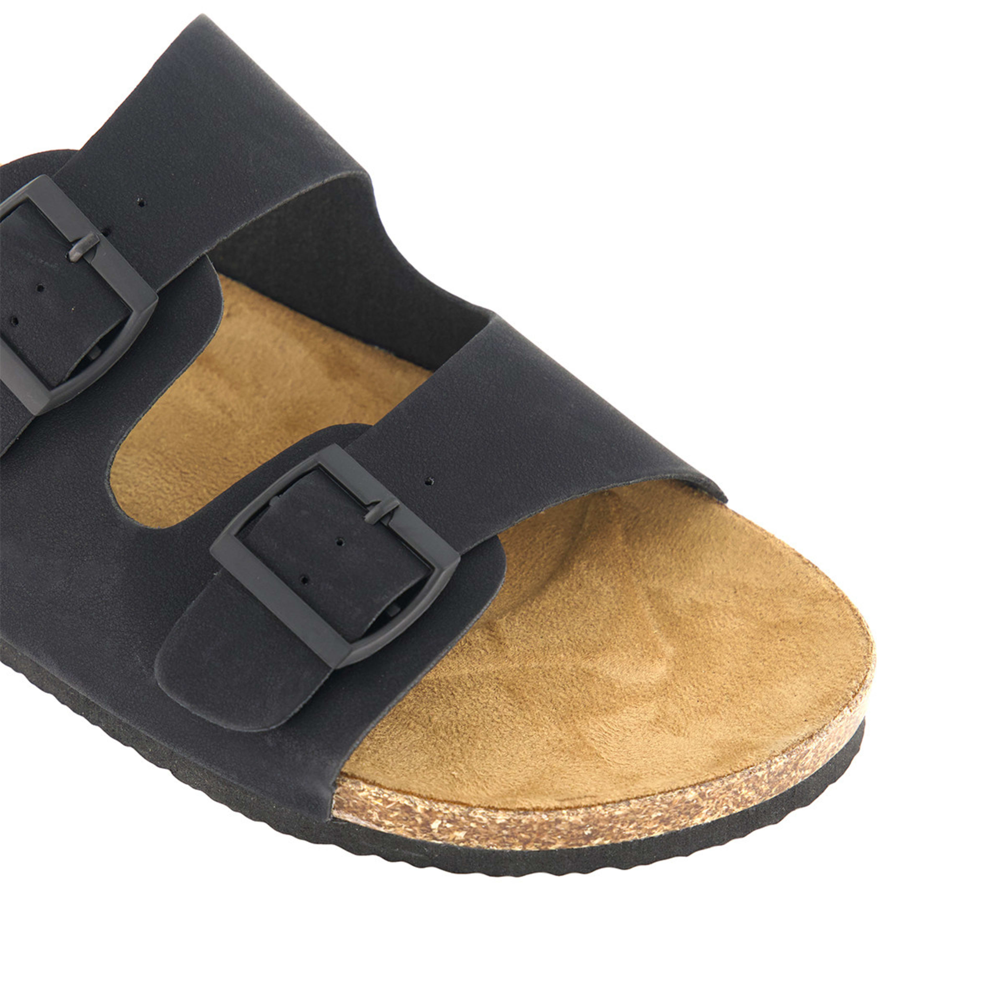 4 Double Buckle Sandals Black, 4 of 4