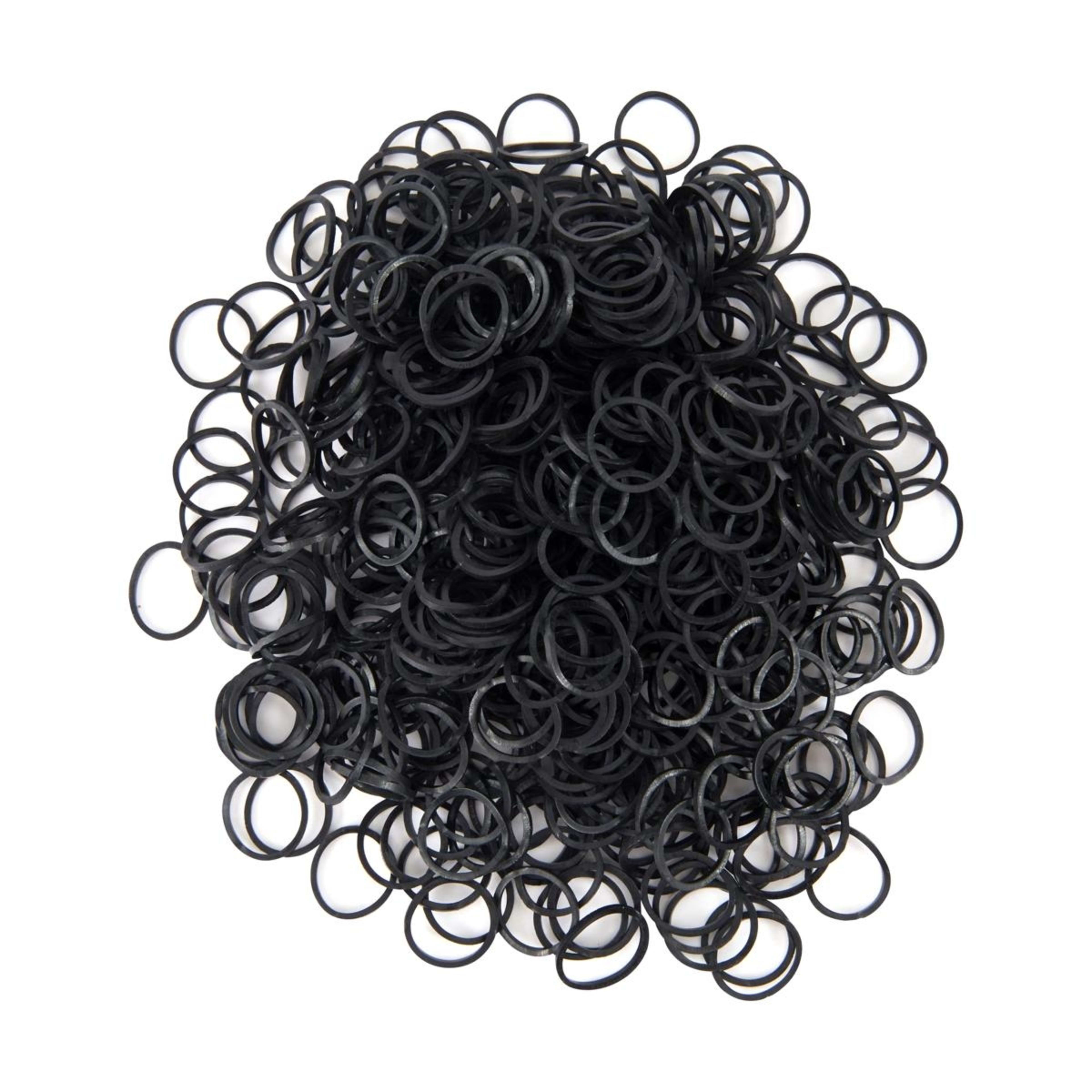 1 OXX Haircare 800 Piece Poly Band Pack - Black
