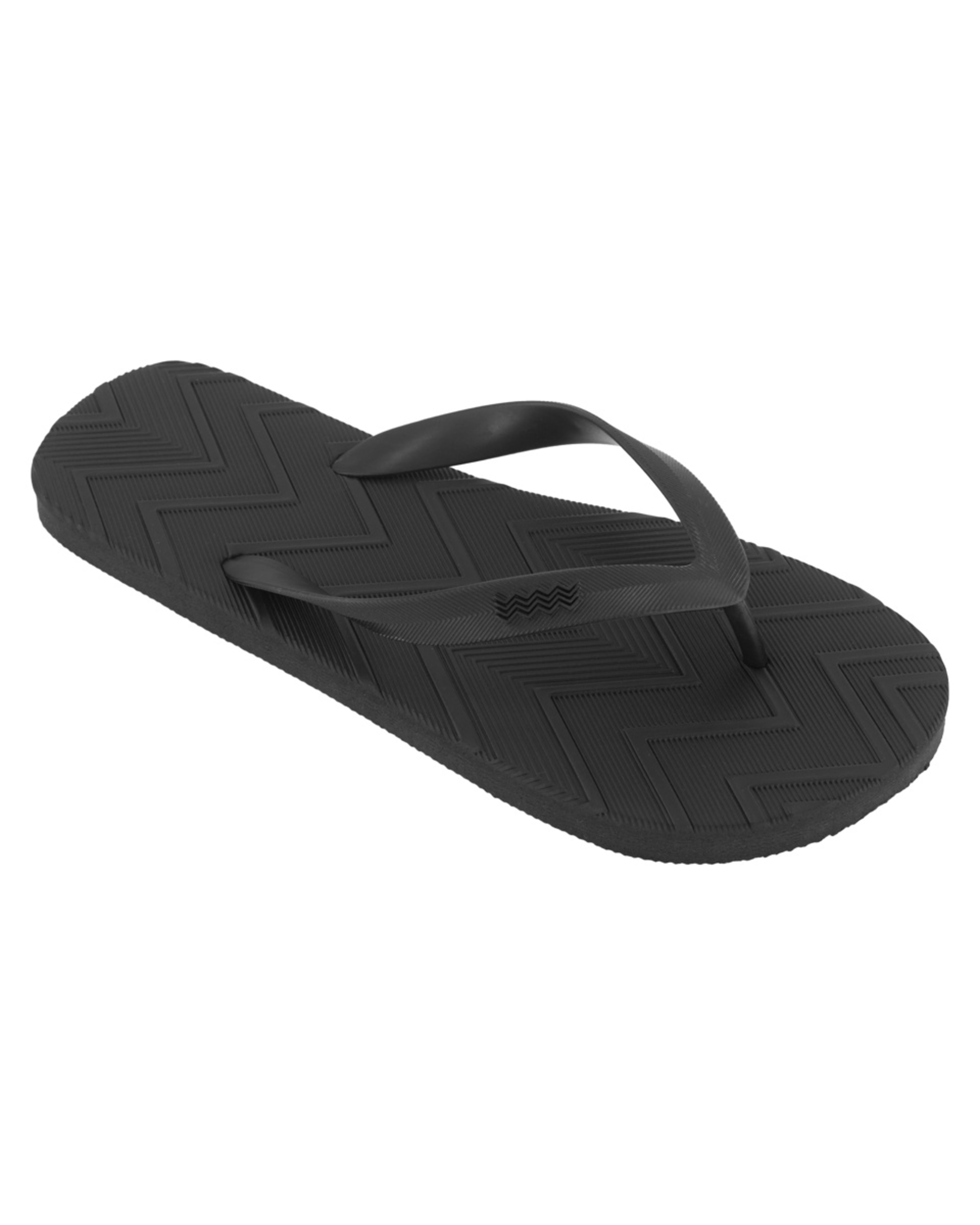 1 Embossed Thongs BLACK