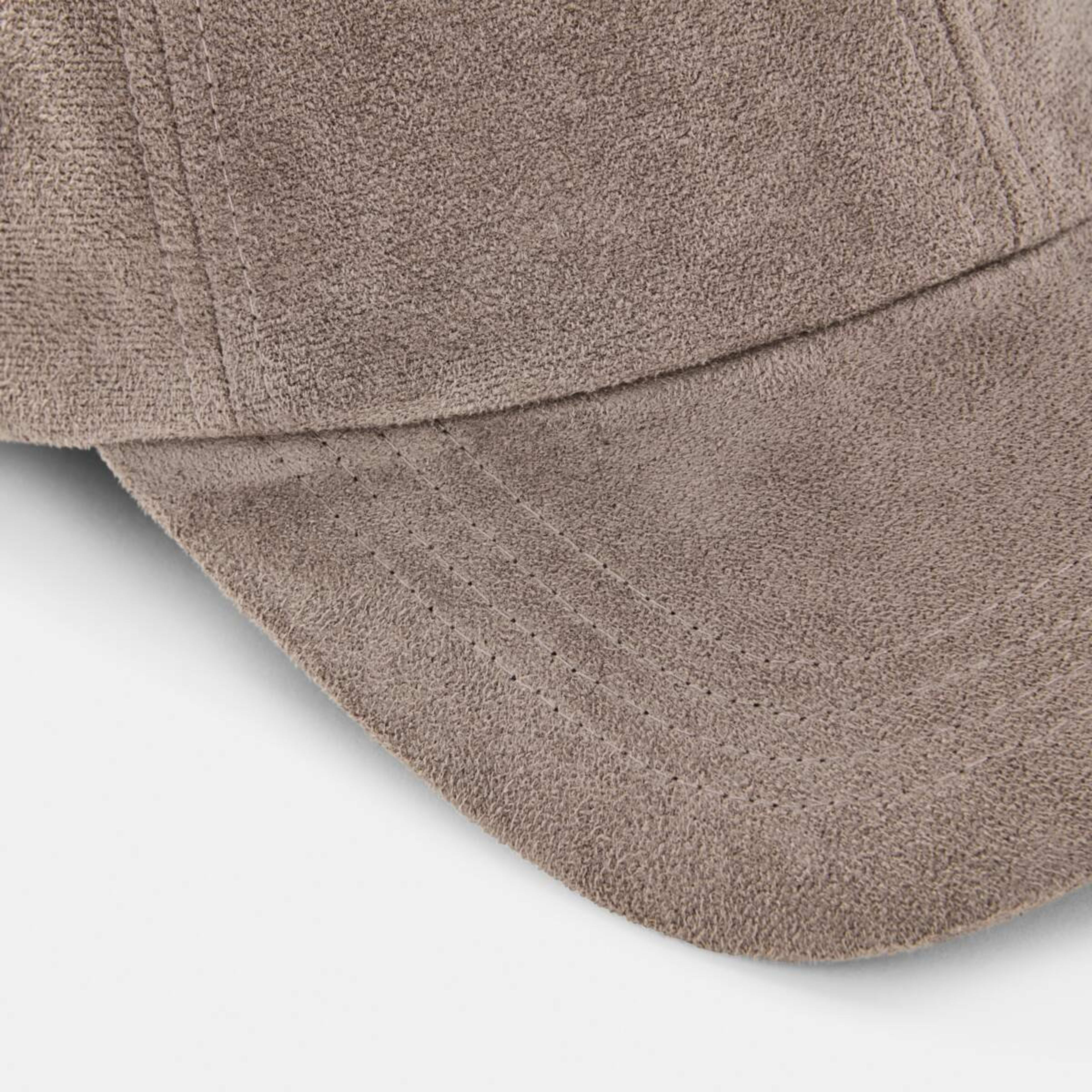 3 Suede Cap Deep Taupe, 3 of 5