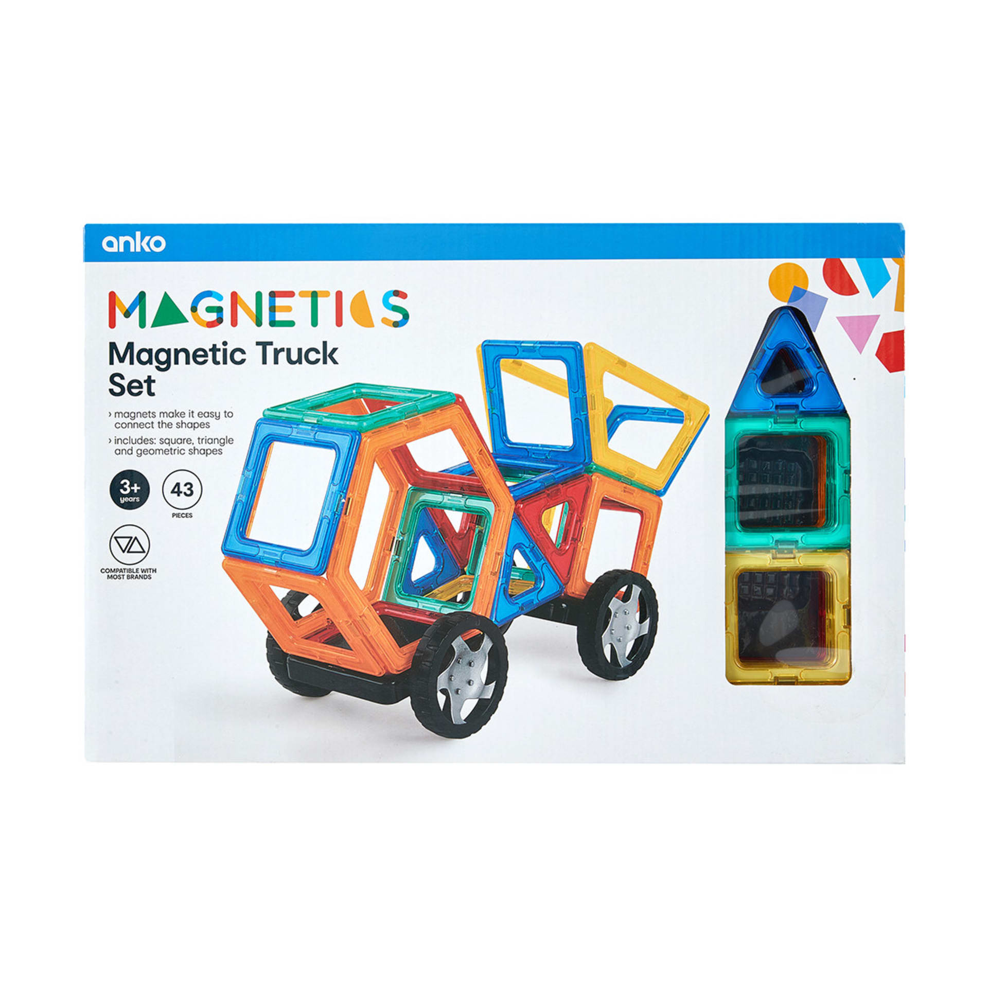 43 Pieces Tiles Construction Set Kmart