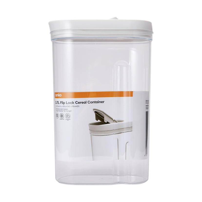 3.7L Flip Lock Cereal Container Kmart