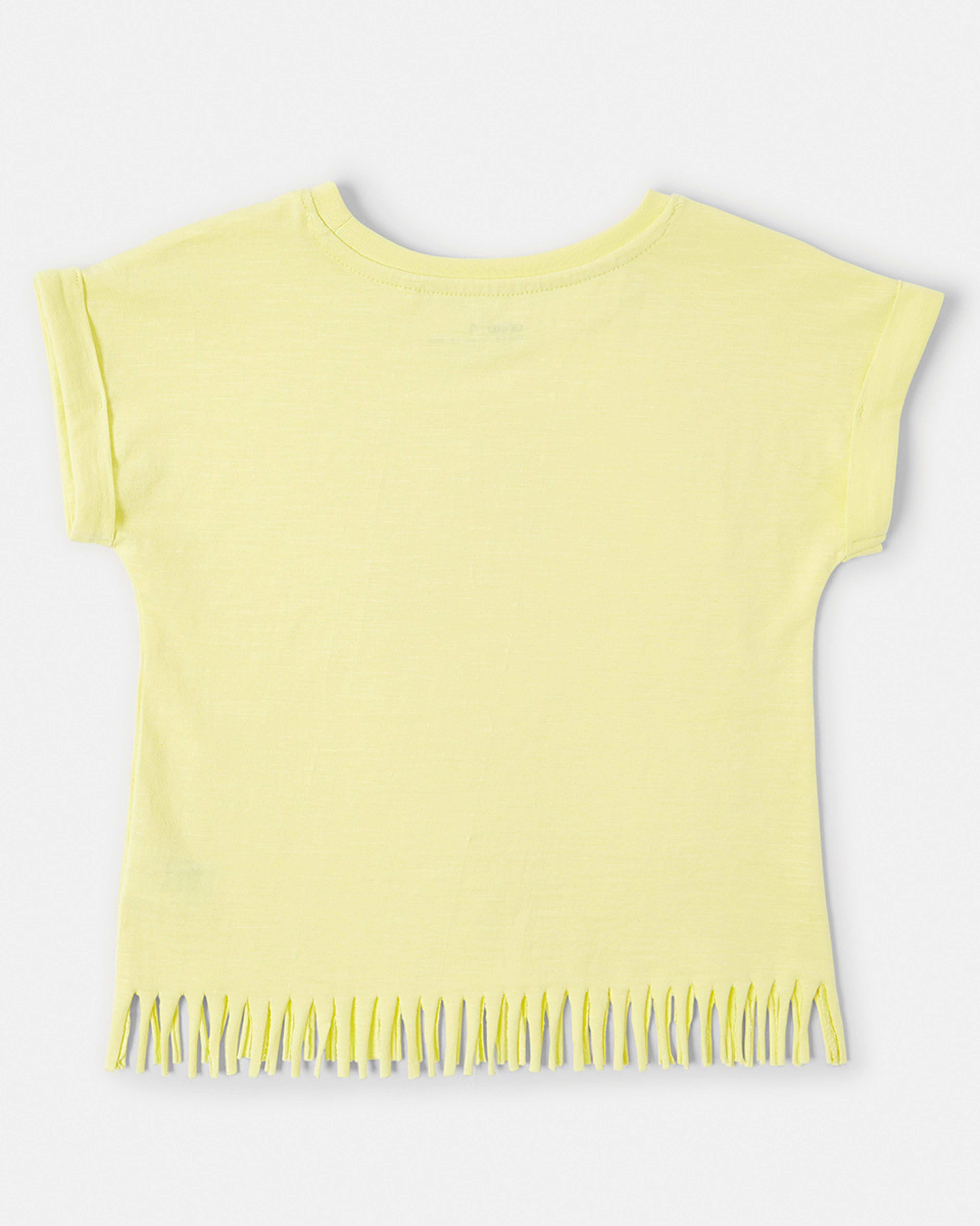 9 Short Sleeve Fringe T-shirt Lemon Fizz, 9 of 9
